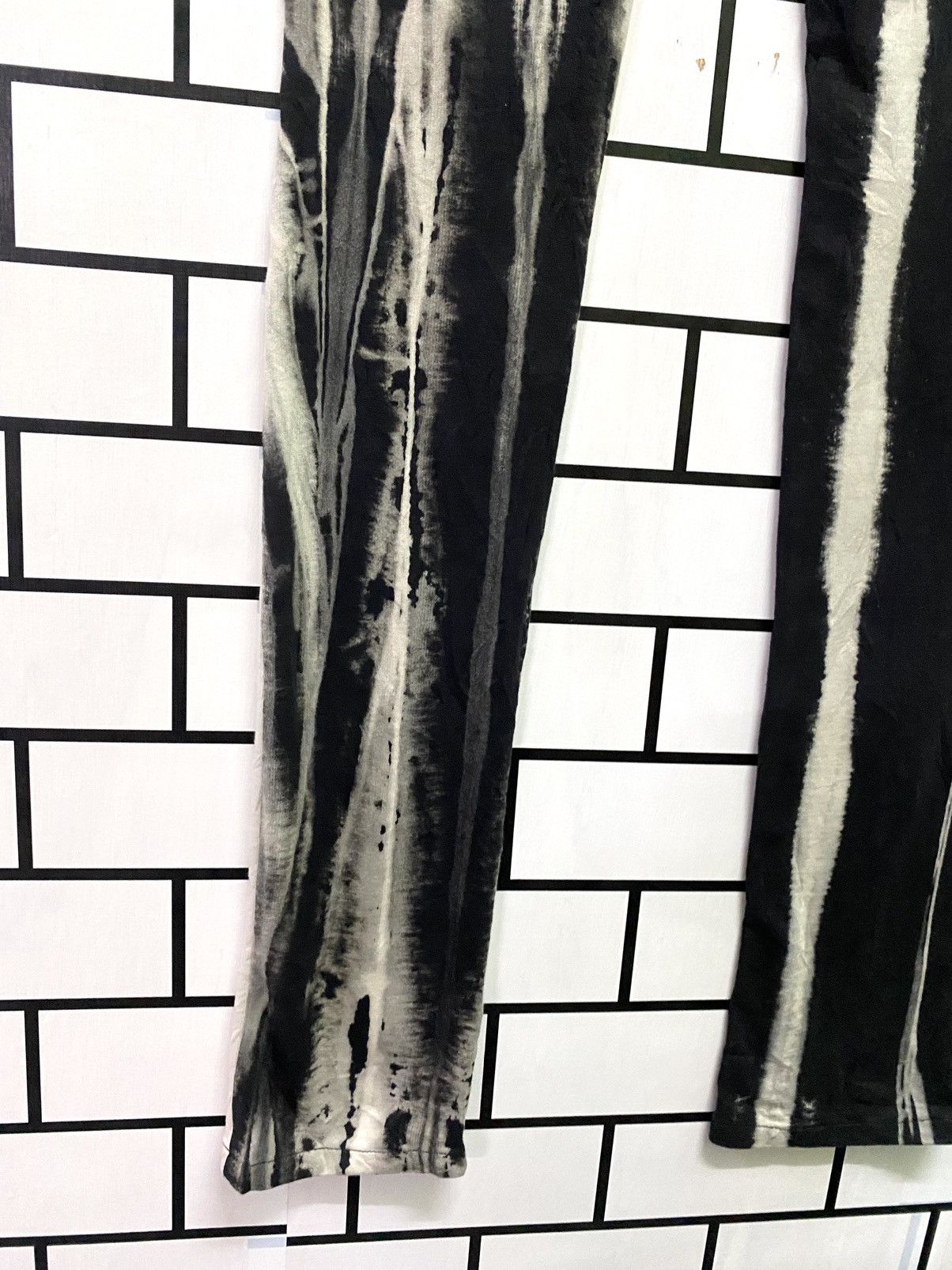Japanese Brand Skinny Lip Striped Rick Owen Style Skinny legging Size US 29 - 15 Thumbnail