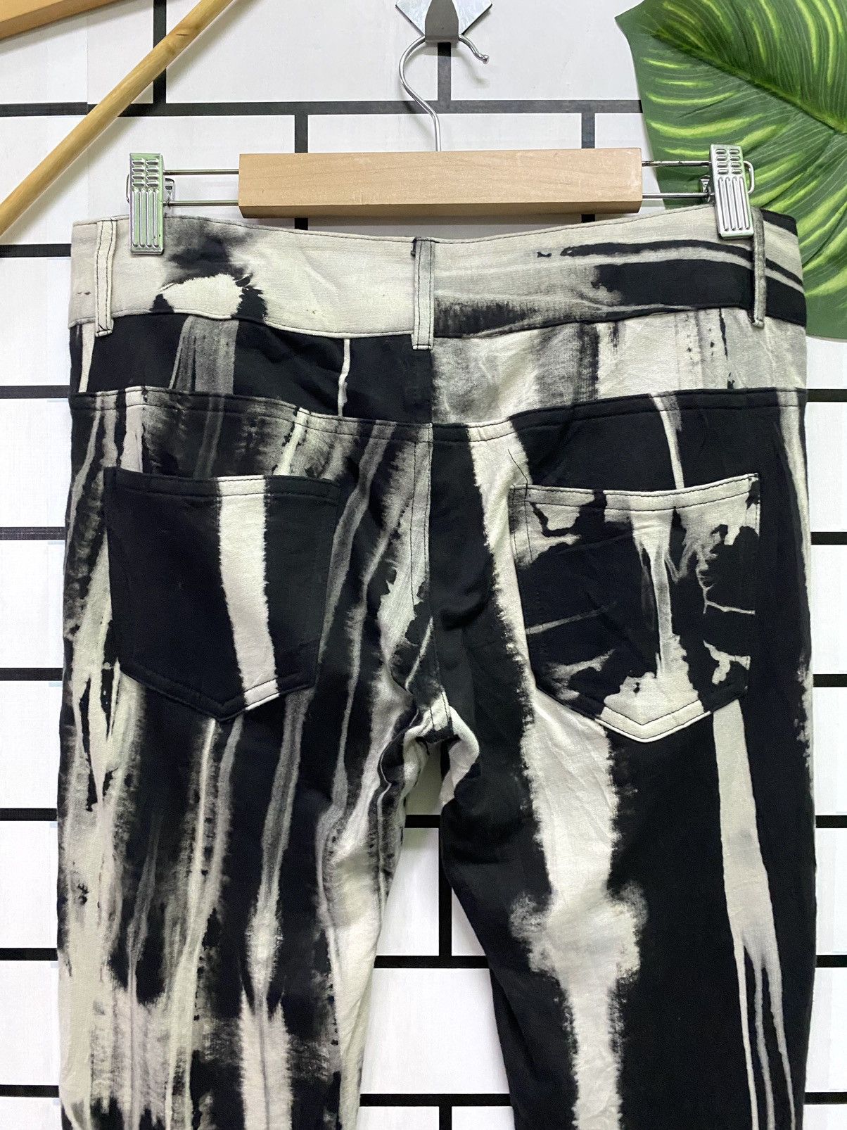 Japanese Brand Skinny Lip Striped Rick Owen Style Skinny legging Size US 29 - 11 Thumbnail