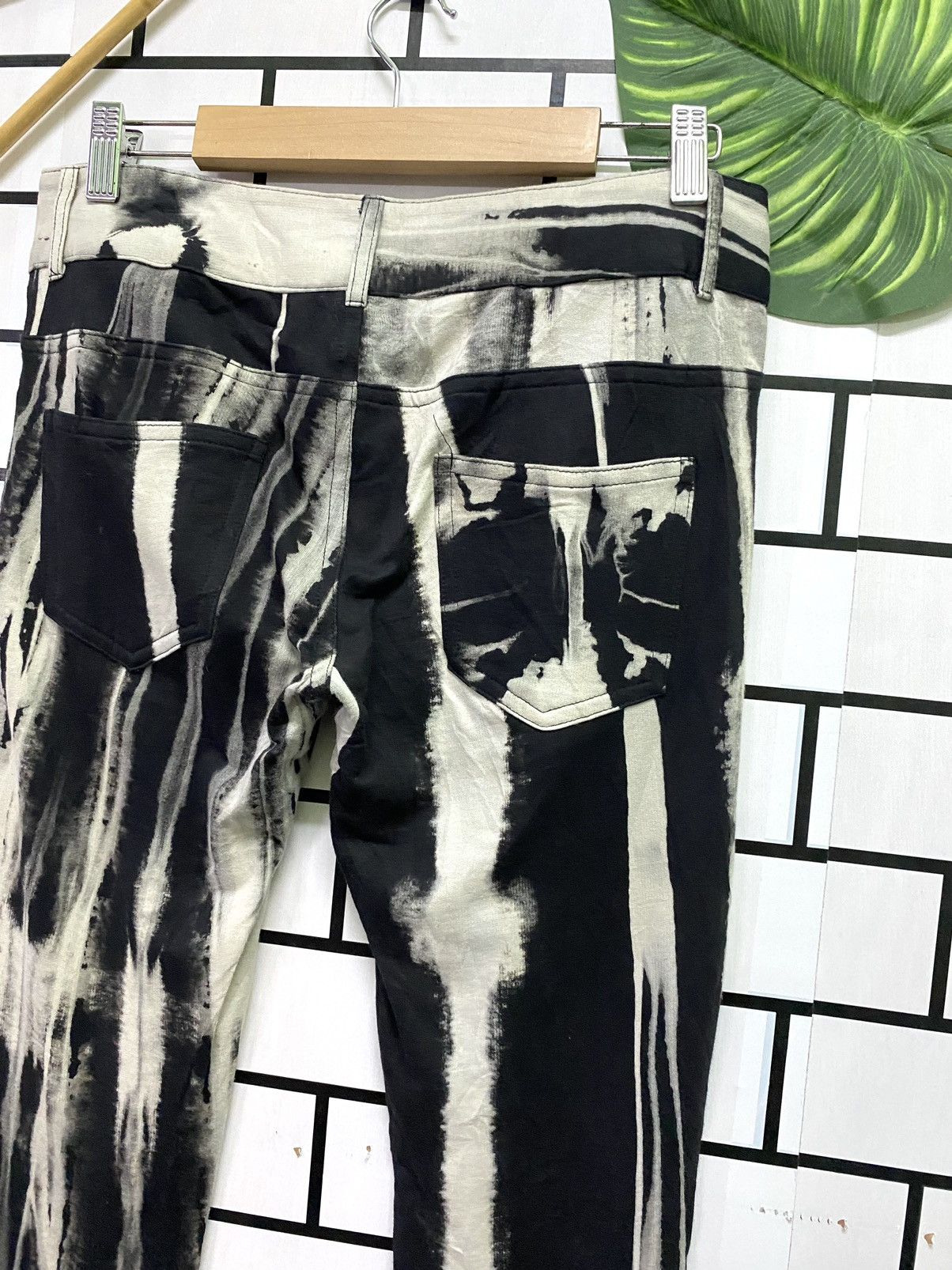 Japanese Brand Skinny Lip Striped Rick Owen Style Skinny legging Size US 29 - 13 Thumbnail