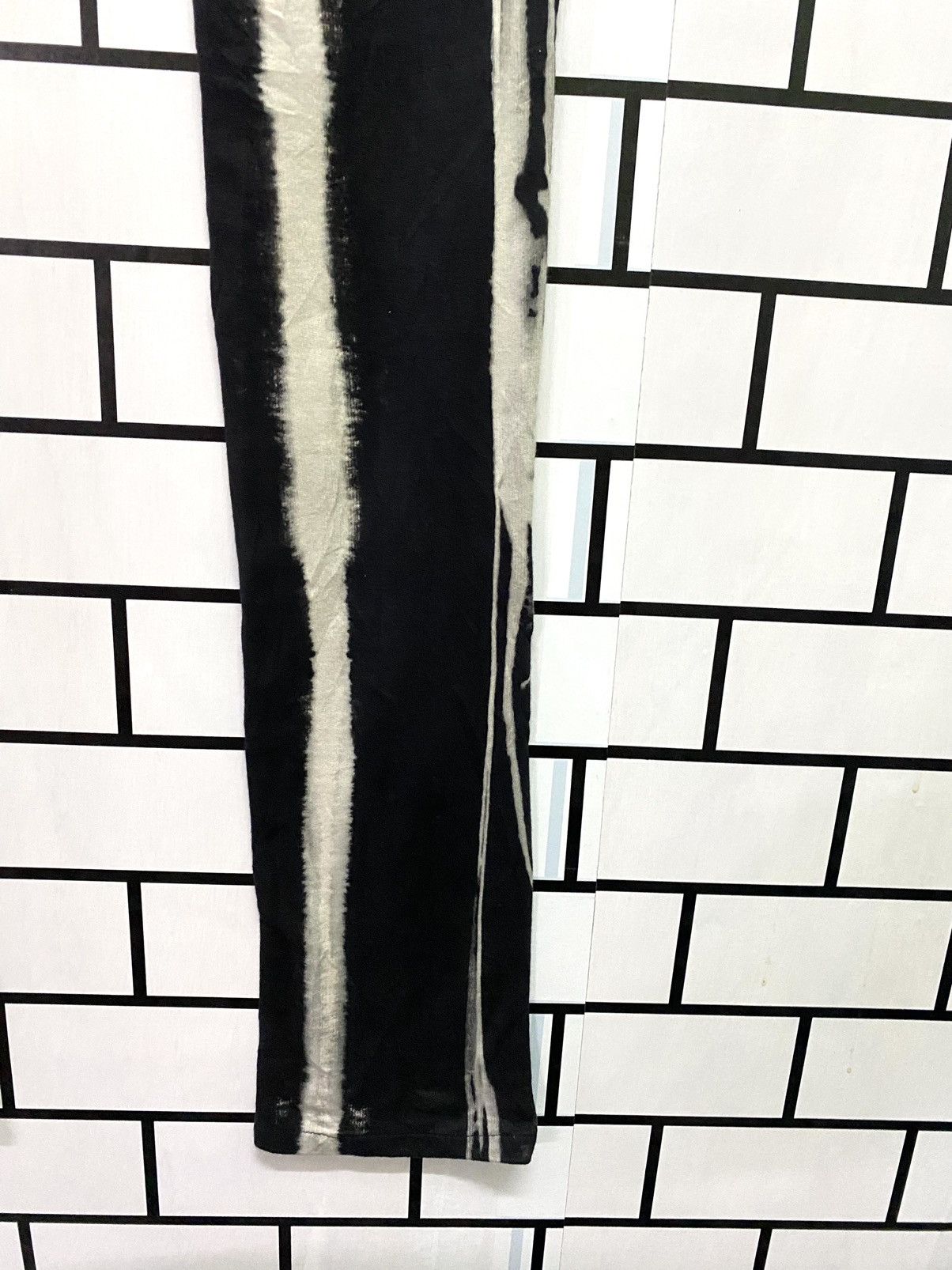 Japanese Brand Skinny Lip Striped Rick Owen Style Skinny legging Size US 29 - 16 Thumbnail