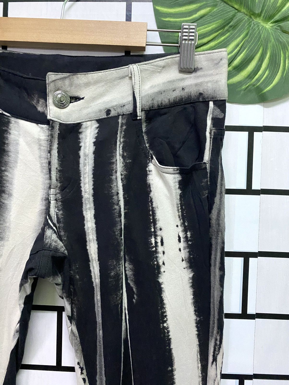 Japanese Brand Skinny Lip Striped Rick Owen Style Skinny legging Size US 29 - 5 Thumbnail