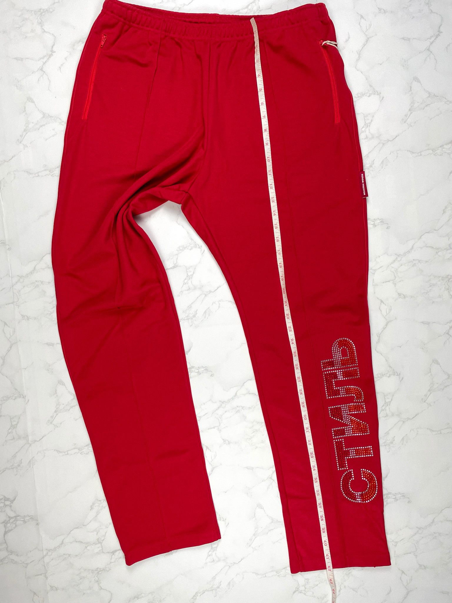 Heron Preston 🔥70% OFF🔥 [SALE] Heron Preston Strass Bordeaux Trackpants Size US 36 / EU 52 - 4 Thumbnail