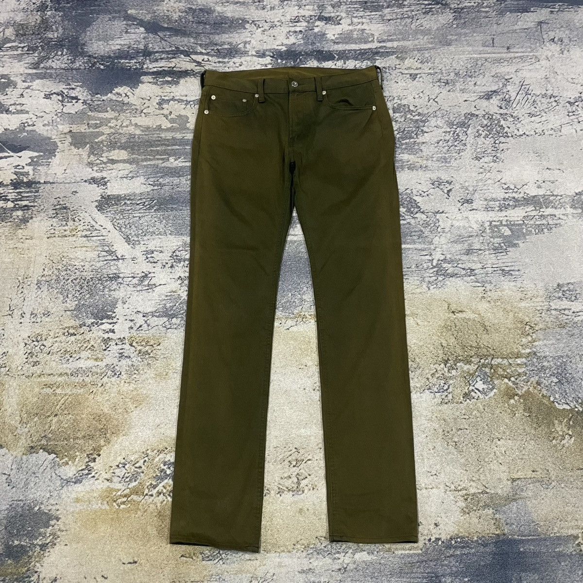 GU × Japanese Brand × Vintage Vintage Japanese Army Faded Elastic Pants Size US 33 - 1 Thumbnail