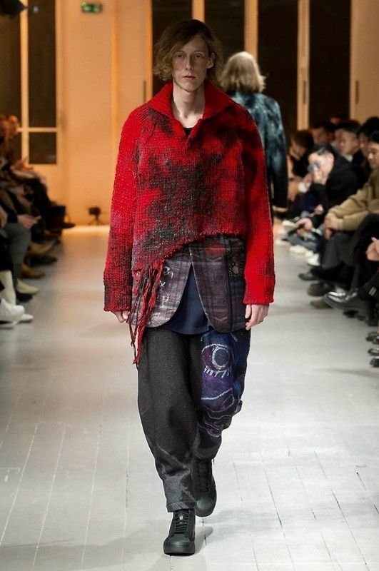 Yohji Yamamoto YYPH 20AW Look33 Hand Painted Knit Size US L / EU 52-54 / 3 - 4 Thumbnail
