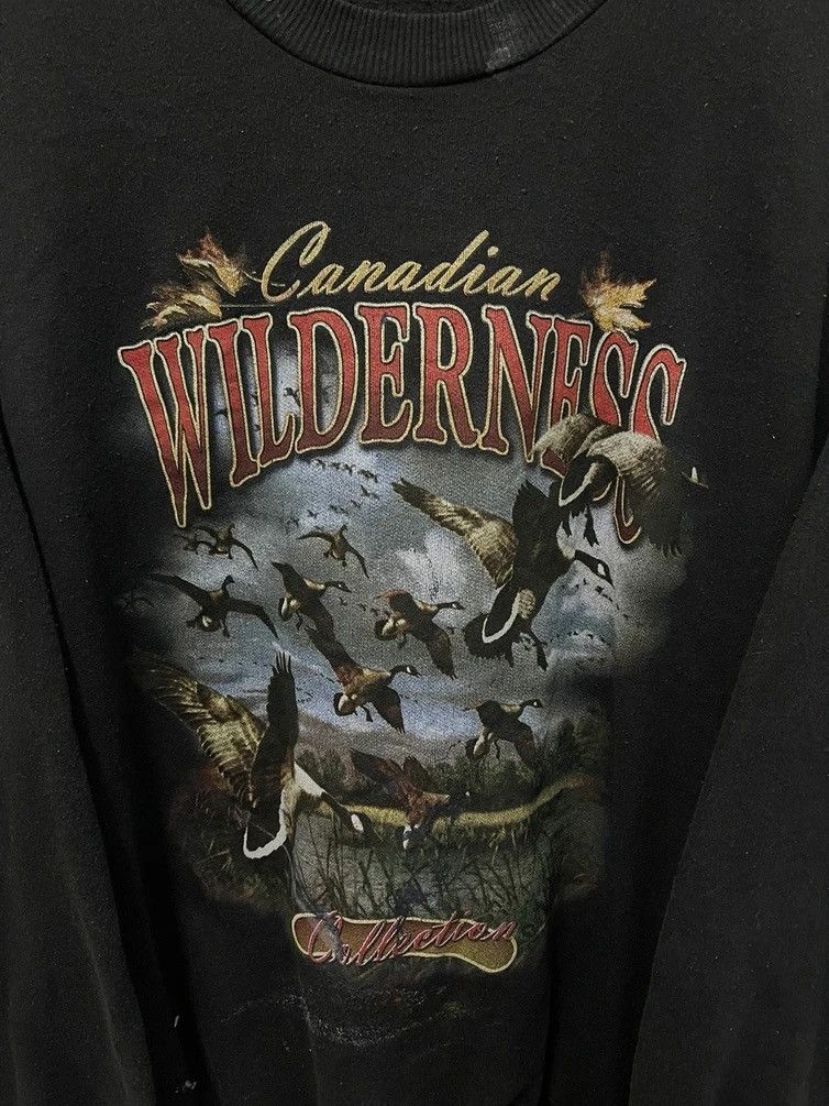 Japanese Brand × Vintage Vintage Canadian Wilderness Art Sweatshirt Size US XL / EU 56 / 4 - 2 Thumbnail