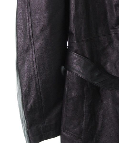 Isamu Katayama Backlash × Yohji Yamamoto Yohji Yamamoto X BACKLASH Hood Leather Coat Size US L / EU 52-54 / 3 - 6 Thumbnail