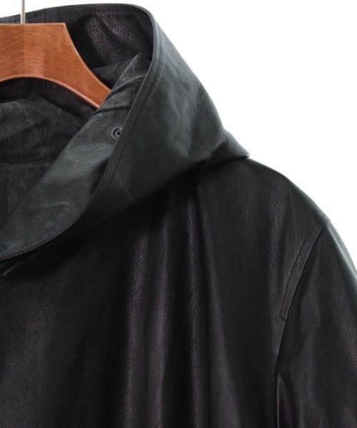Isamu Katayama Backlash × Yohji Yamamoto Yohji Yamamoto X BACKLASH Hood Leather Coat Size US L / EU 52-54 / 3 - 5 Thumbnail