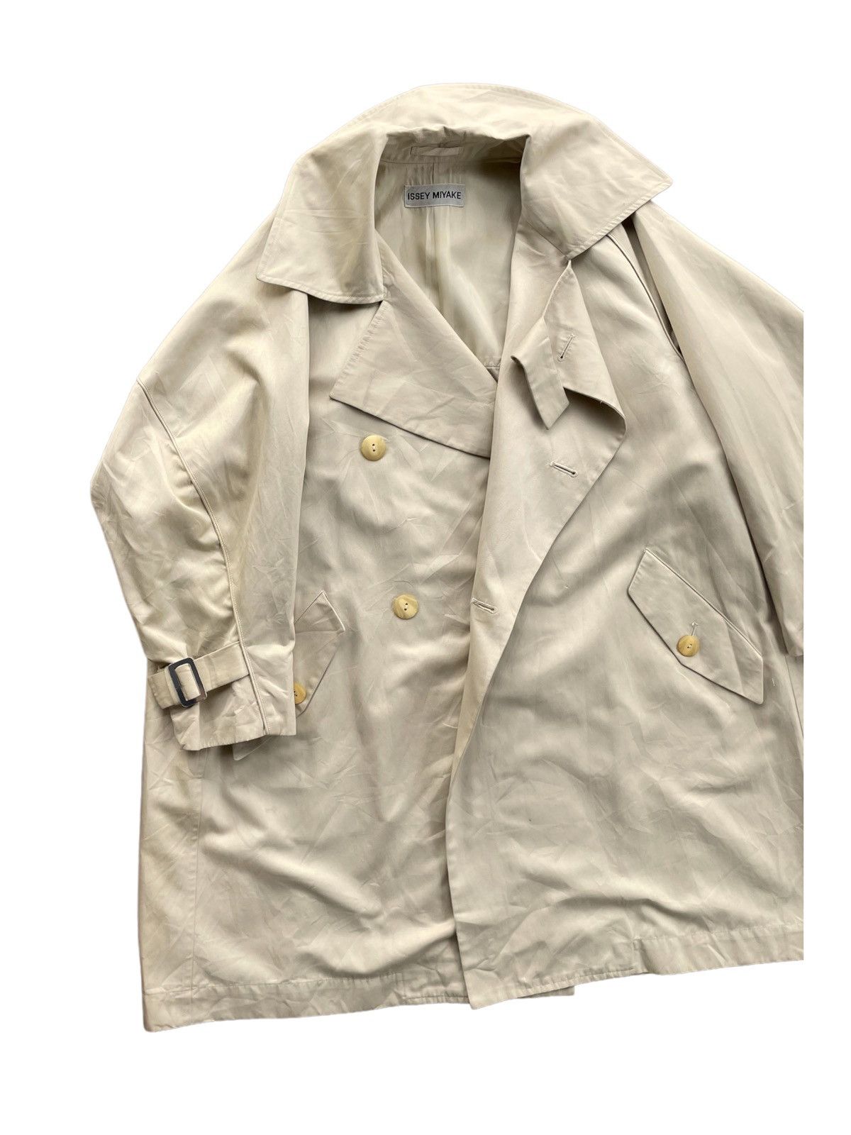 Issey Miyake 💥 80s ISSEY MIYAKE DOUBLE BREASTED PARKA JACKET Size US M / EU 48-50 / 2 - 2 Thumbnail