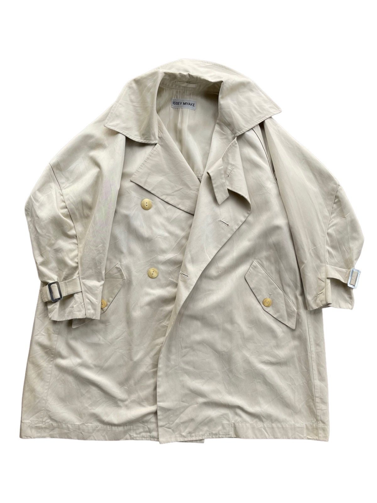 Issey Miyake 💥 80s ISSEY MIYAKE DOUBLE BREASTED PARKA JACKET Size US M / EU 48-50 / 2 - 1 Thumbnail