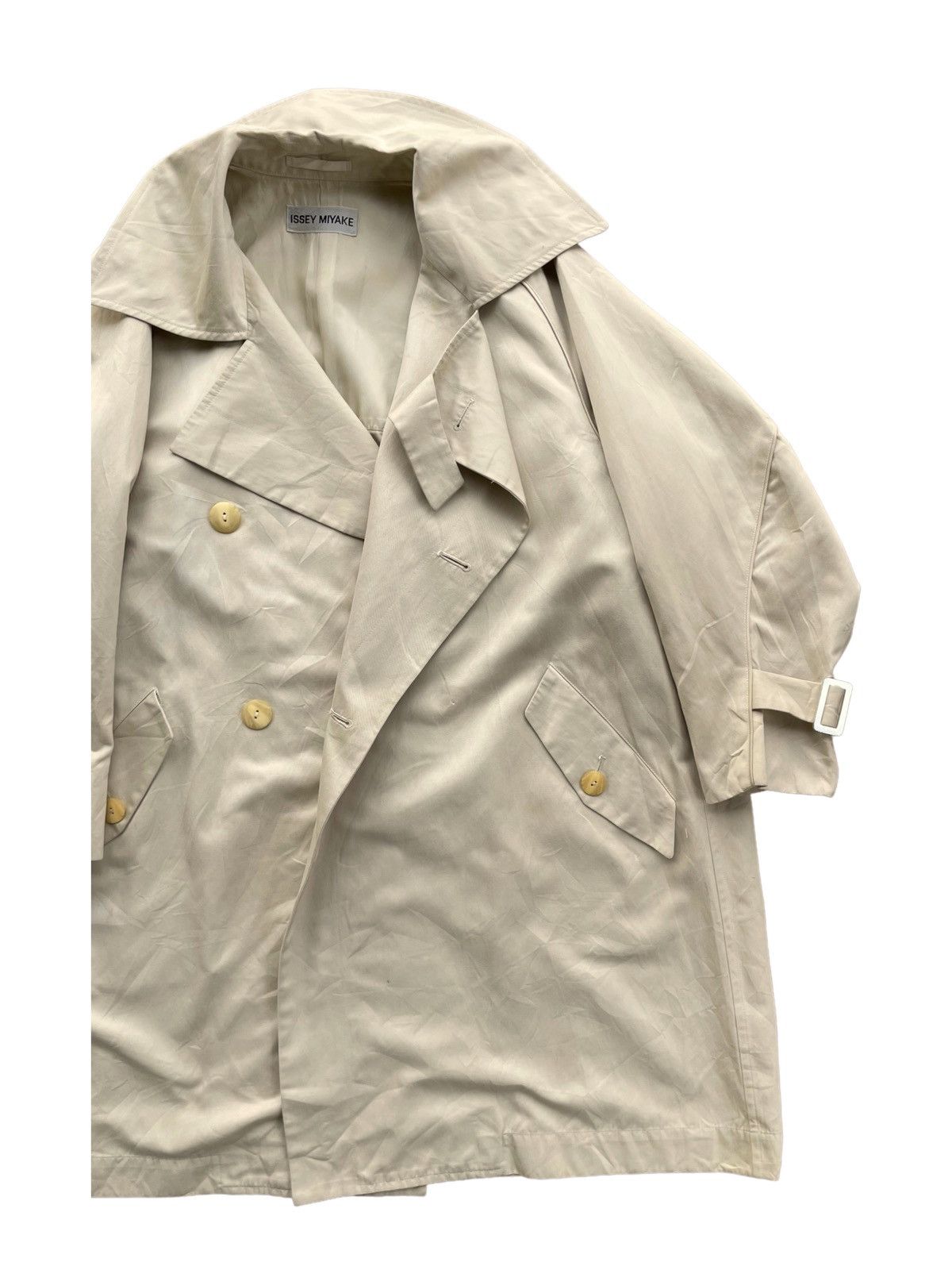 Issey Miyake 💥 80s ISSEY MIYAKE DOUBLE BREASTED PARKA JACKET Size US M / EU 48-50 / 2 - 3 Thumbnail