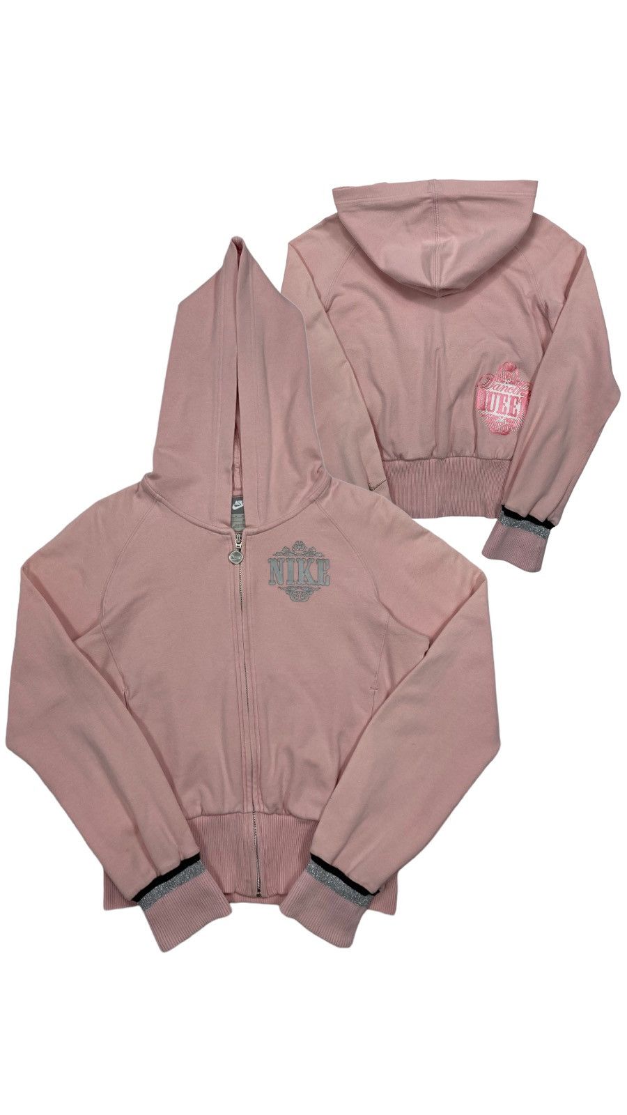 Nike 🔥LASTDROP🔥 Y2K Nike Dancing Queen Zip Rare Shiny Swoosh Size M / US 6-8 / IT 42-44 - 1 Thumbnail