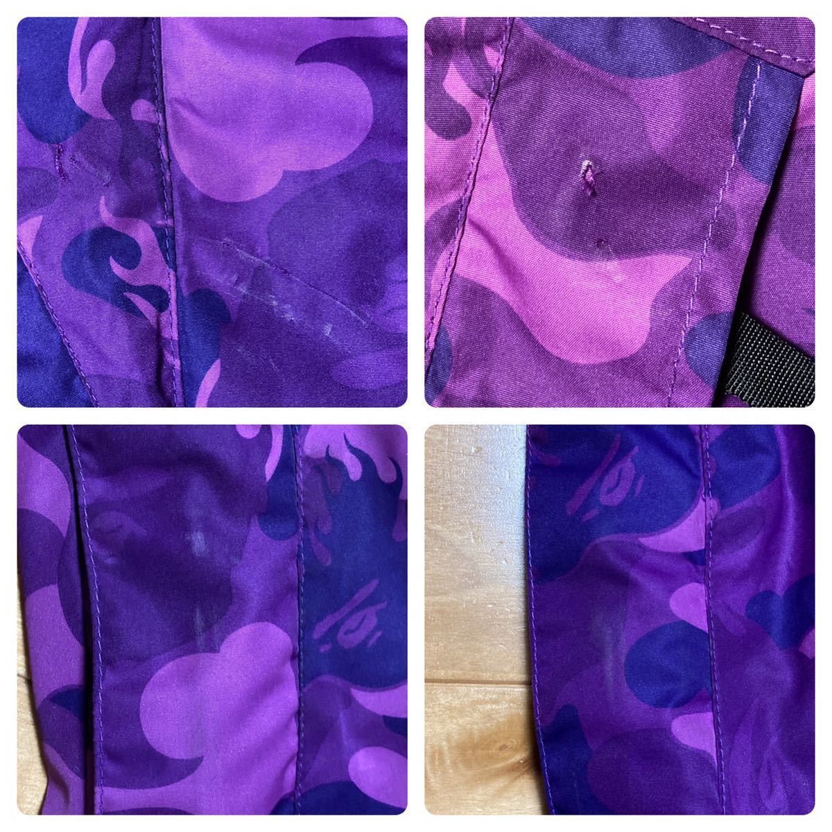 Bape BAPE Fire camo Snowboard jacket purple camo flame ape Size US S / EU 44-46 / 1 - 8 Thumbnail