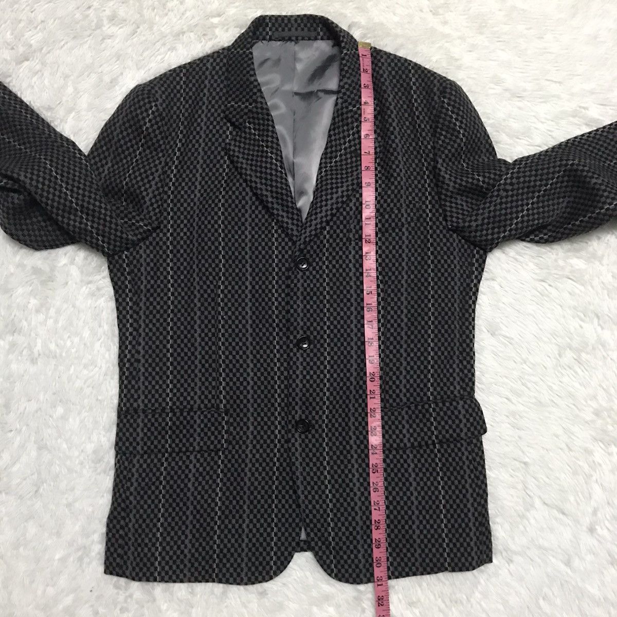 Comme des Garcons Homme Plus Vtg AD2000 Comme des Garcons Homme Plus Chessboard Jacket Size US M / EU 48-50 / 2 - 18 Thumbnail