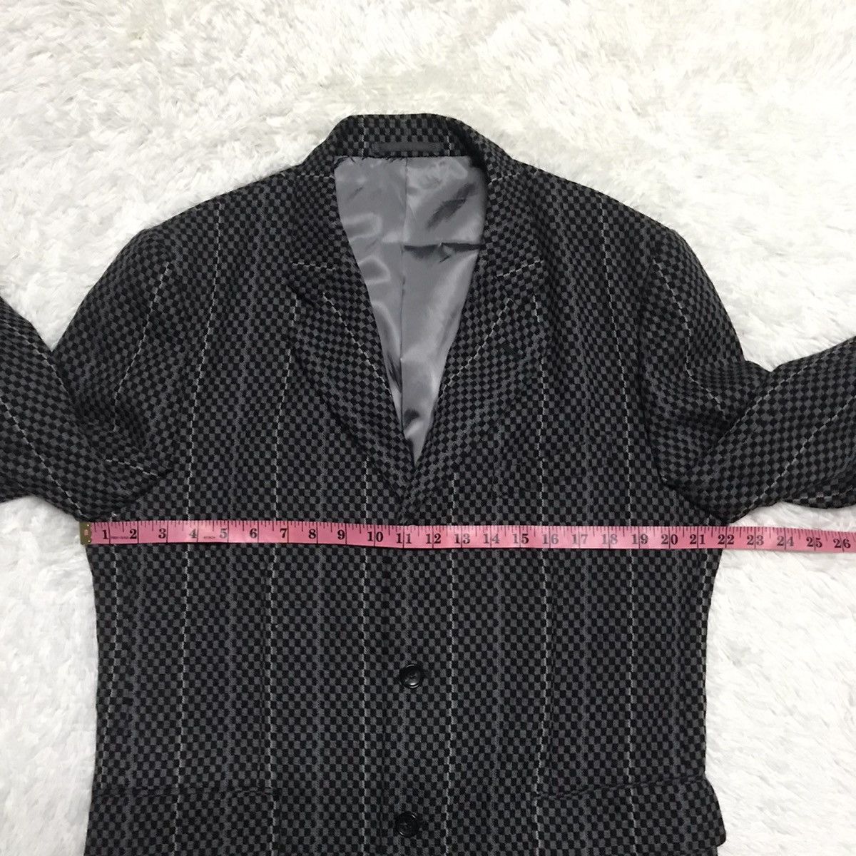 Comme des Garcons Homme Plus Vtg AD2000 Comme des Garcons Homme Plus Chessboard Jacket Size US M / EU 48-50 / 2 - 17 Thumbnail