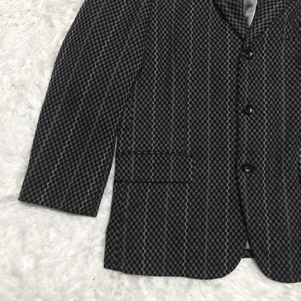 Comme des Garcons Homme Plus Vtg AD2000 Comme des Garcons Homme Plus Chessboard Jacket Size US M / EU 48-50 / 2 - 5 Thumbnail