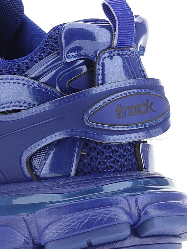 Balenciaga o1s1rm0423 Men's Track faux-leather sneakers in Blue Size US 13 / EU 46 - 5 Thumbnail