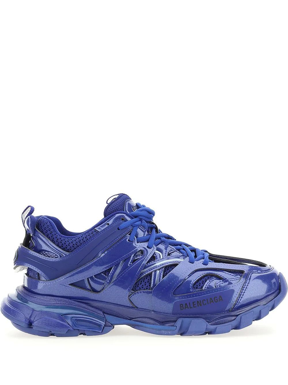 Balenciaga o1s1rm0423 Men's Track faux-leather sneakers in Blue Size US 13 / EU 46 - 1 Thumbnail