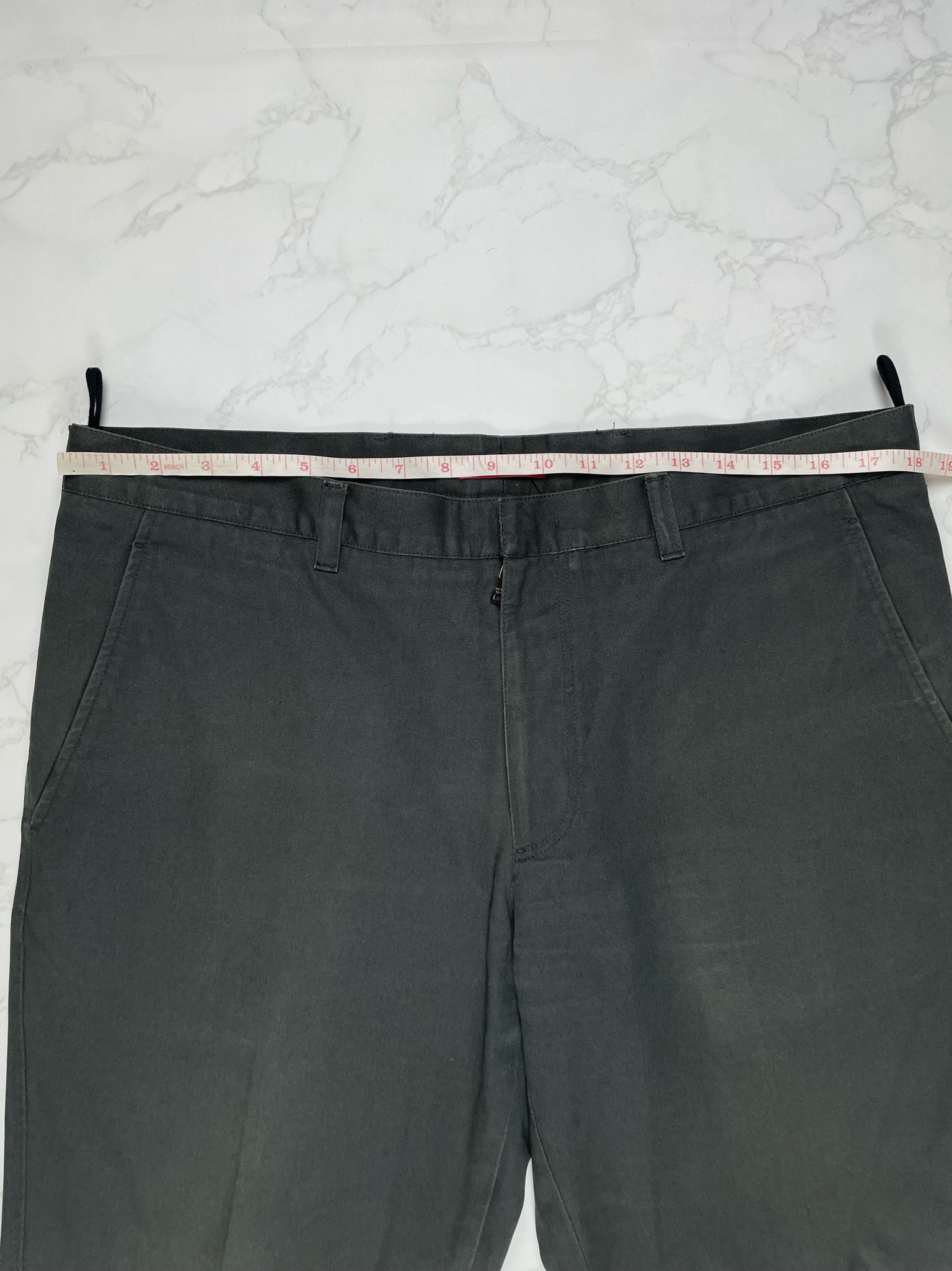 Prada 🔥[SALE]🔥 Prada Olive Tapered Cotton Chino Pants Size US 36 / EU 52 - 2 Thumbnail