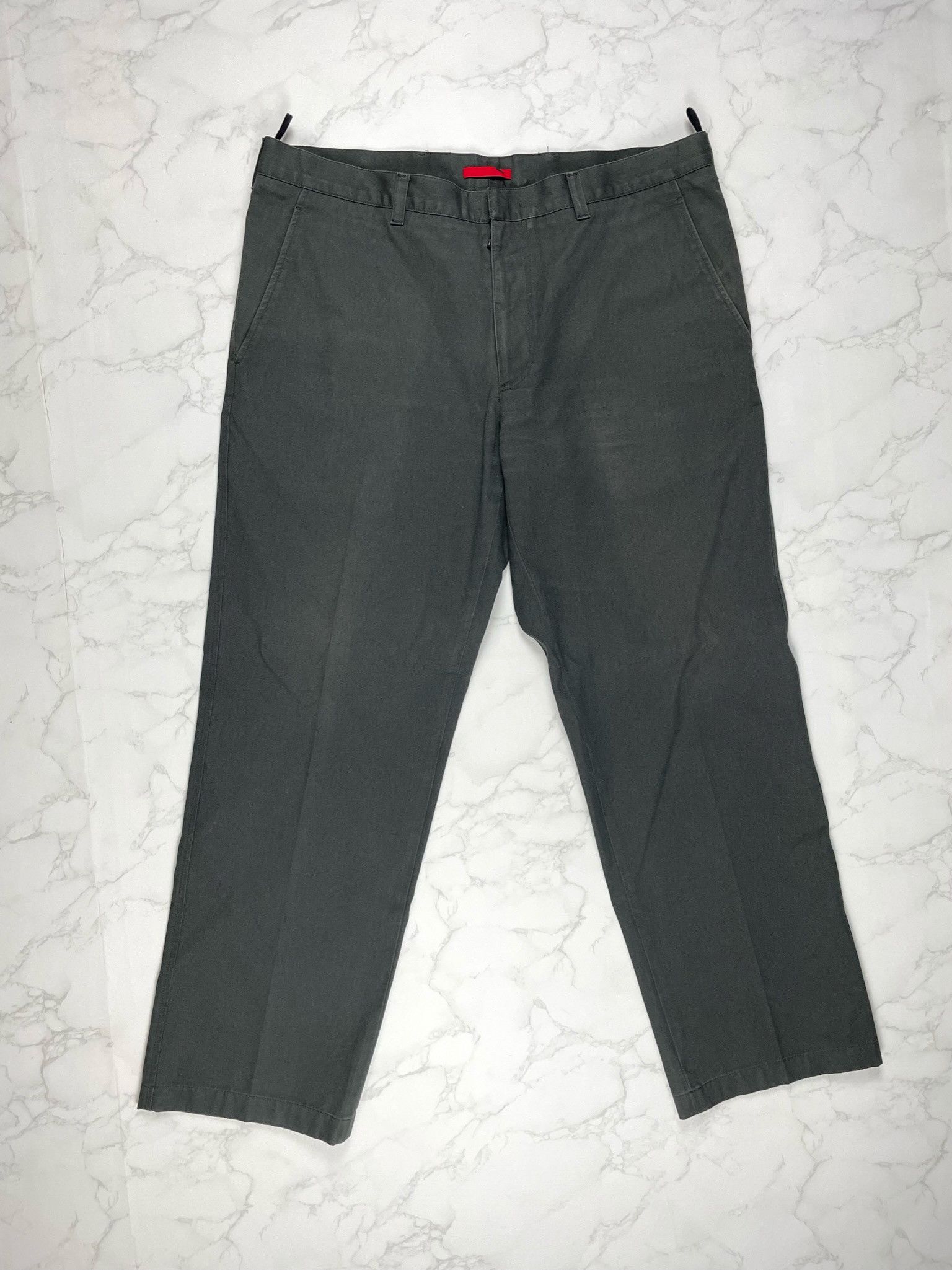 Prada 🔥[SALE]🔥 Prada Olive Tapered Cotton Chino Pants Size US 36 / EU 52 - 1 Thumbnail