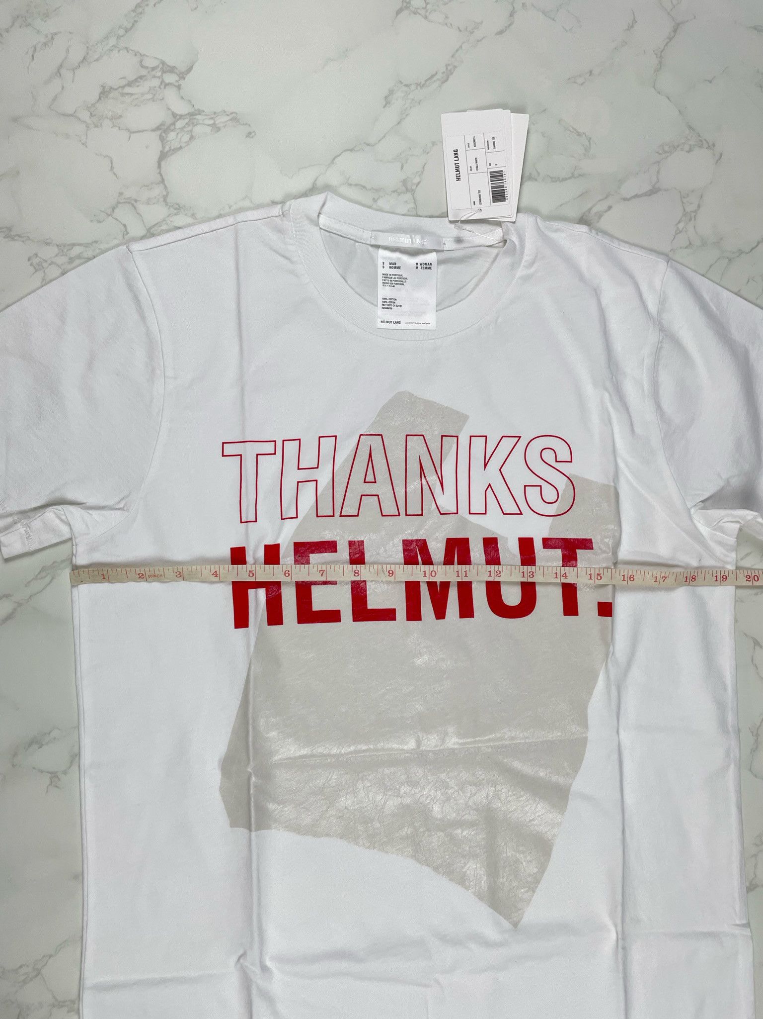 Helmut Lang 🔥65% OFF🔥 [SALE] Helmut Lang White Standard Print Tee Size US S / EU 44-46 / 1 - 5 Thumbnail