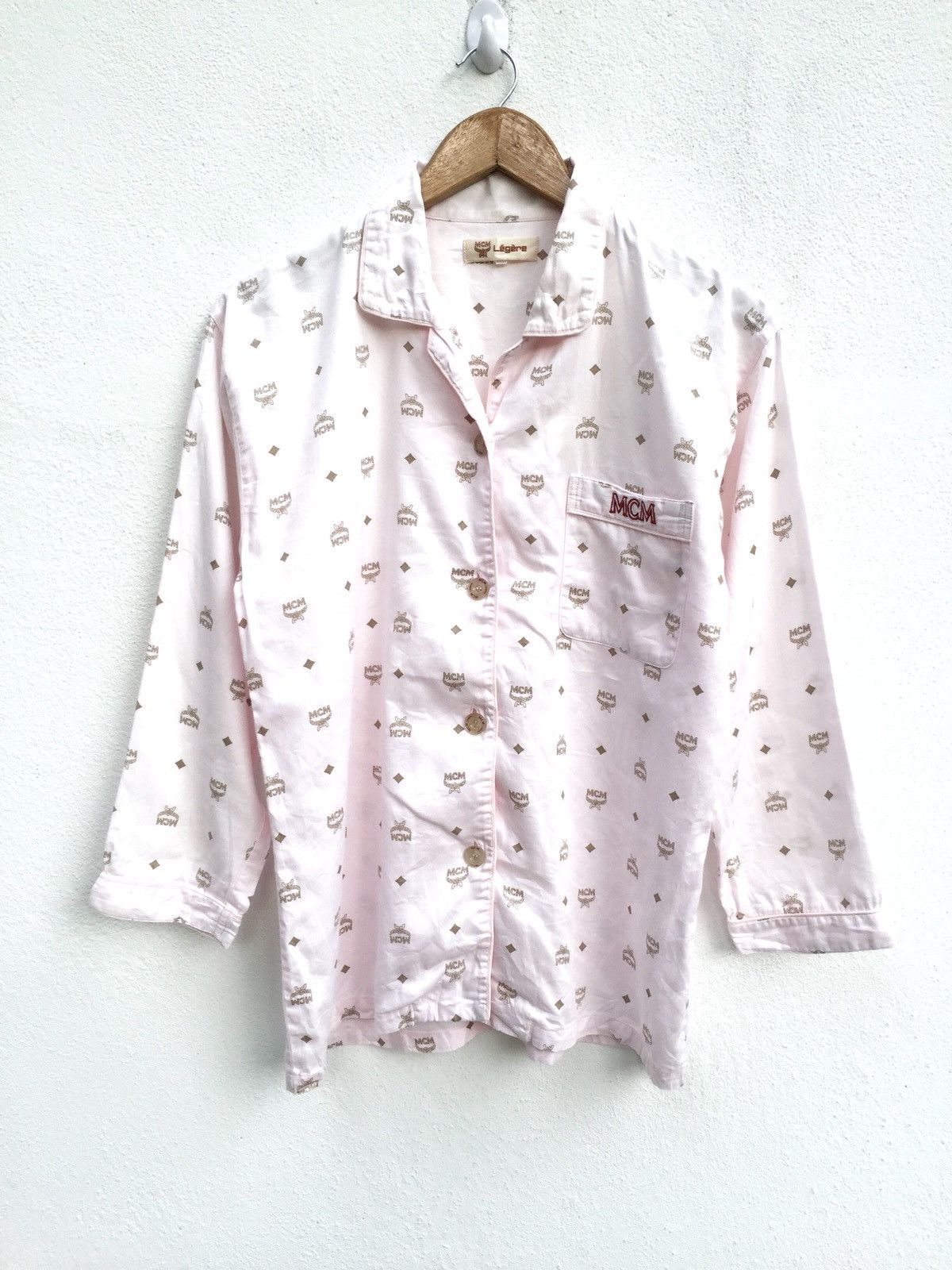MCM Vintage 90s MCM 🇮🇹 Monogram Set Pyjamas Size ONE SIZE - 2 Thumbnail