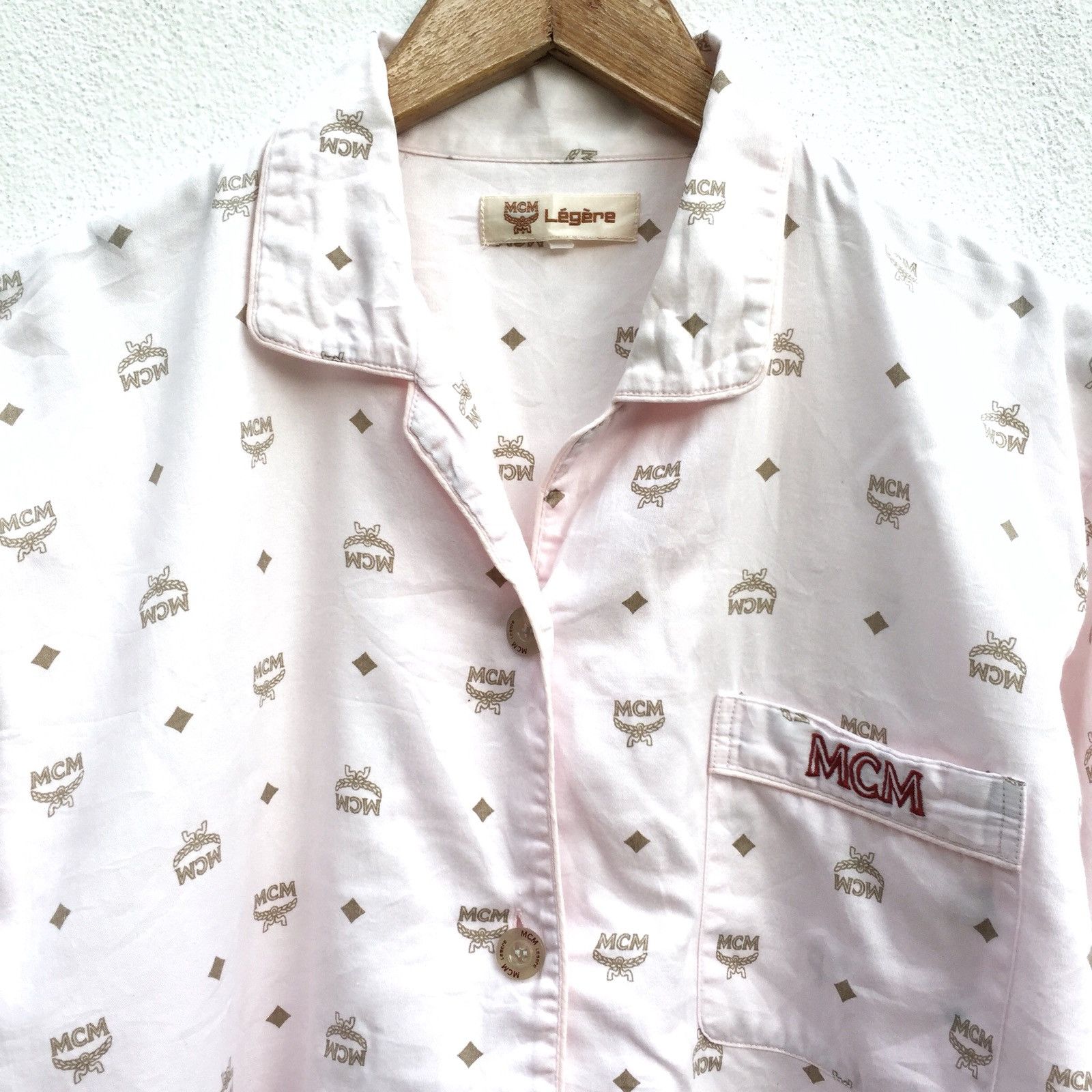 MCM Vintage 90s MCM 🇮🇹 Monogram Set Pyjamas Size ONE SIZE - 4 Thumbnail