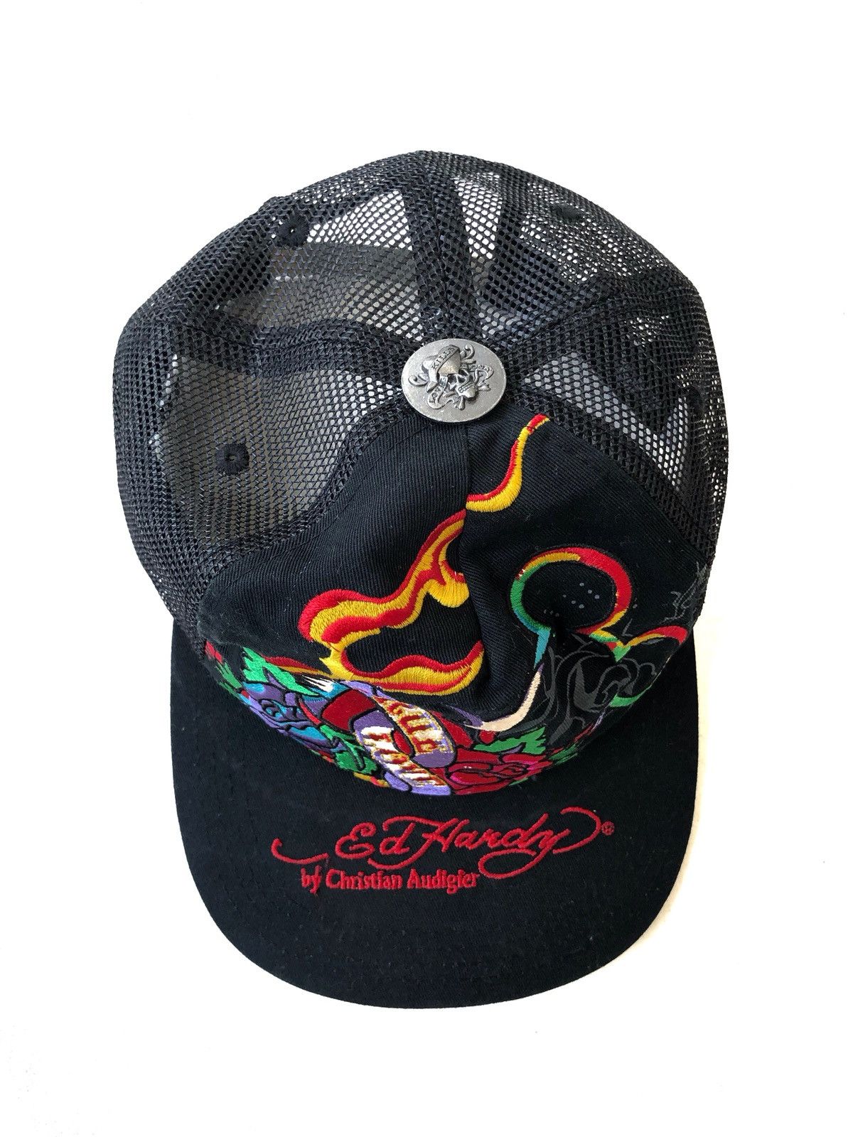 Ed Hardy Christian Audigier Mickey Tattoo Art Snapback Cap Size ONE SIZE - 4 Thumbnail