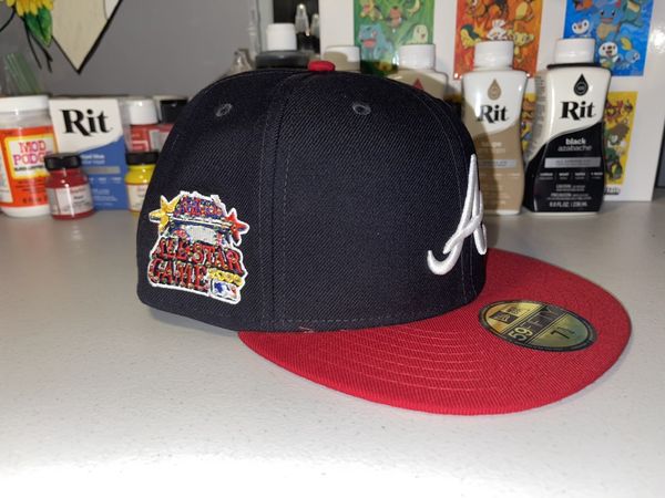 New Era, Accessories, Mlb New Era Atlanta Braves Fitted 220 Postseason  Sidepatch Size 7 34