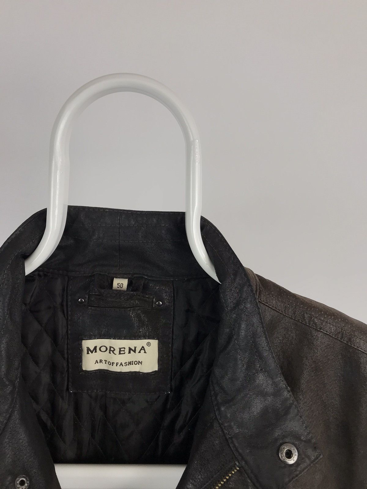 Vintage Vintage Morena Art Of Fashion Leather Long Coat Jacket Size US M / EU 48-50 / 2 - 3 Thumbnail