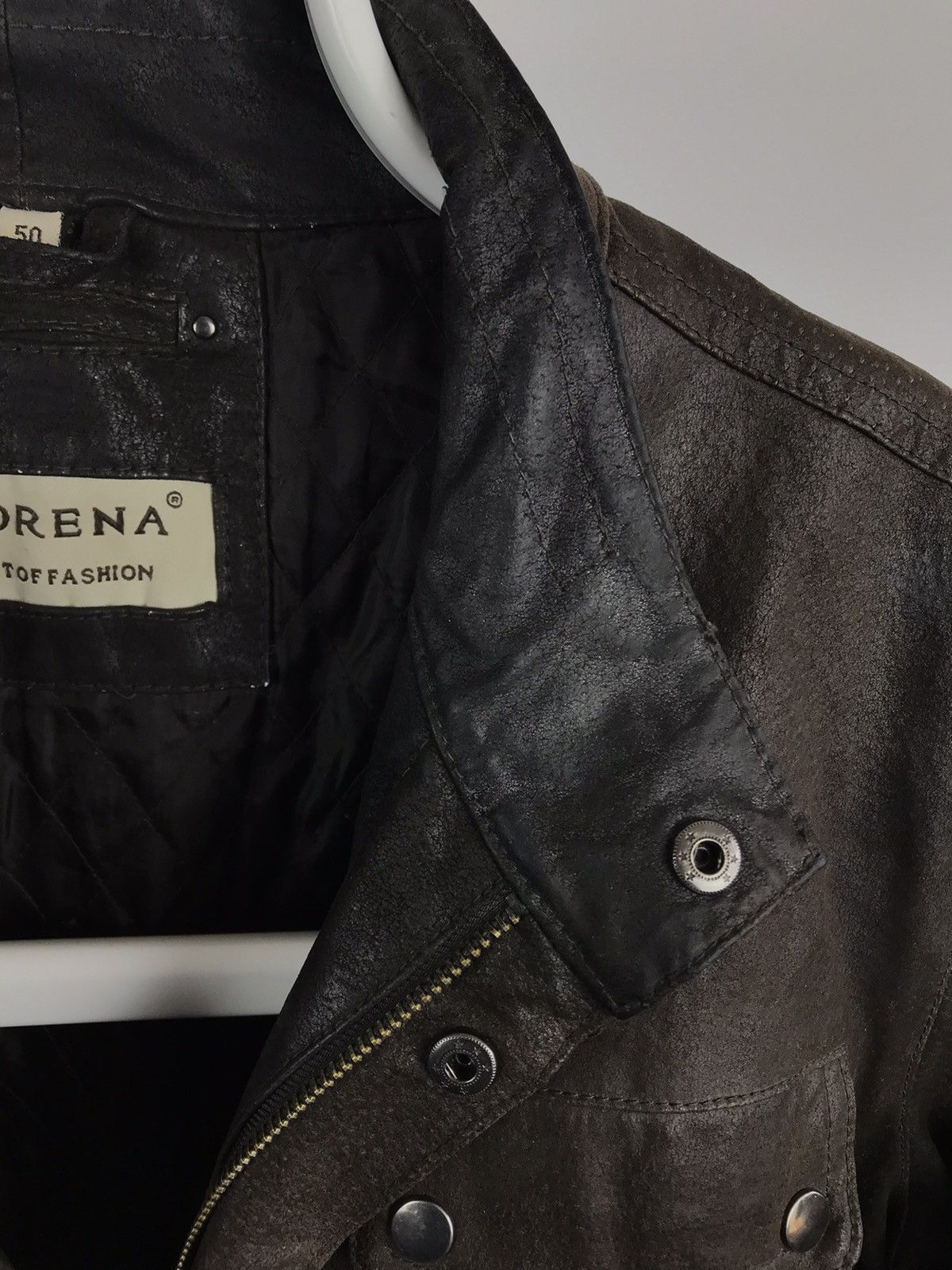 Vintage Vintage Morena Art Of Fashion Leather Long Coat Jacket Size US M / EU 48-50 / 2 - 5 Thumbnail