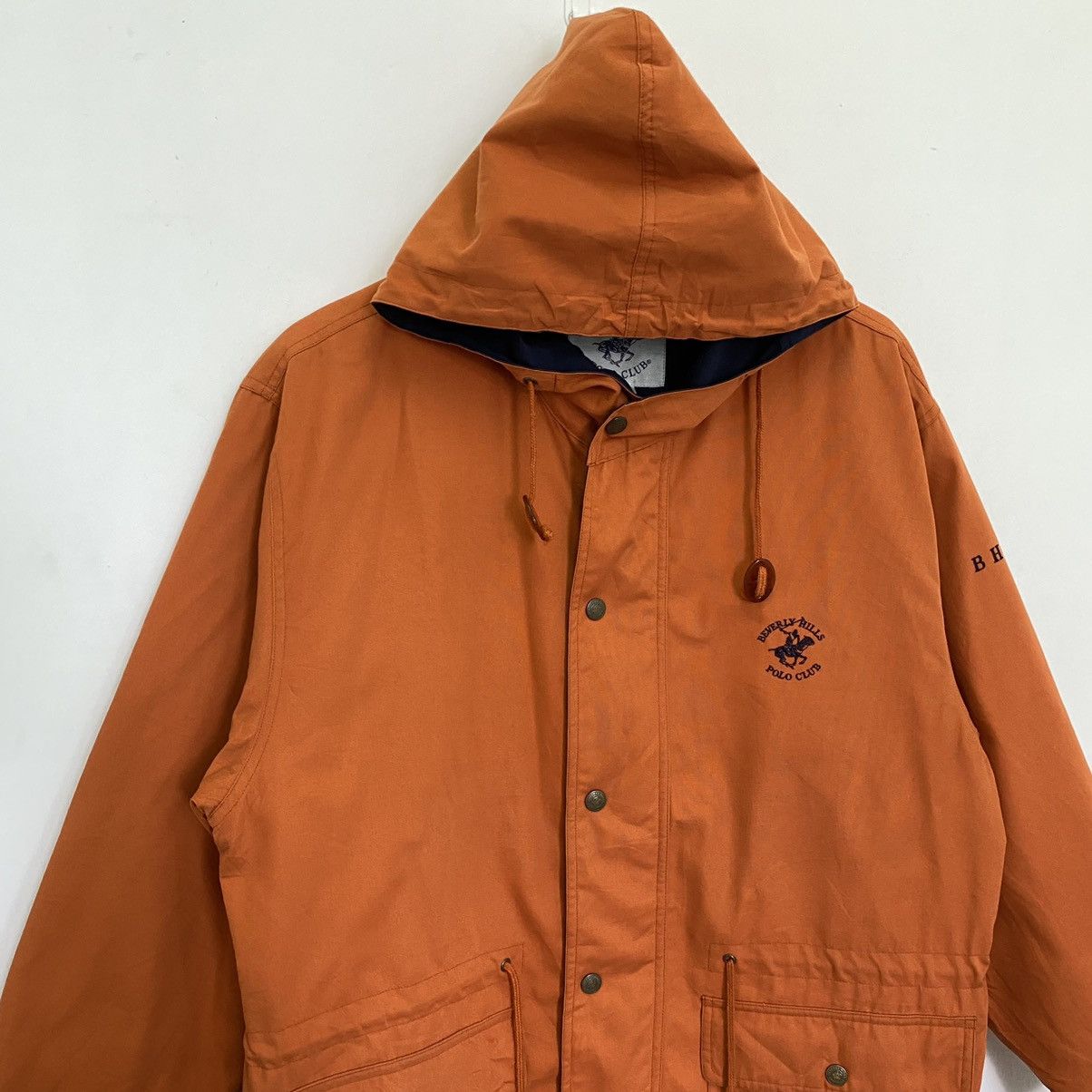 Beverly Hills Polo Club × Vintage Gcw23🔥Vintage BHPC Field Jacket Hoodies Orange Colour Size US L / EU 52-54 / 3 - 2 Thumbnail