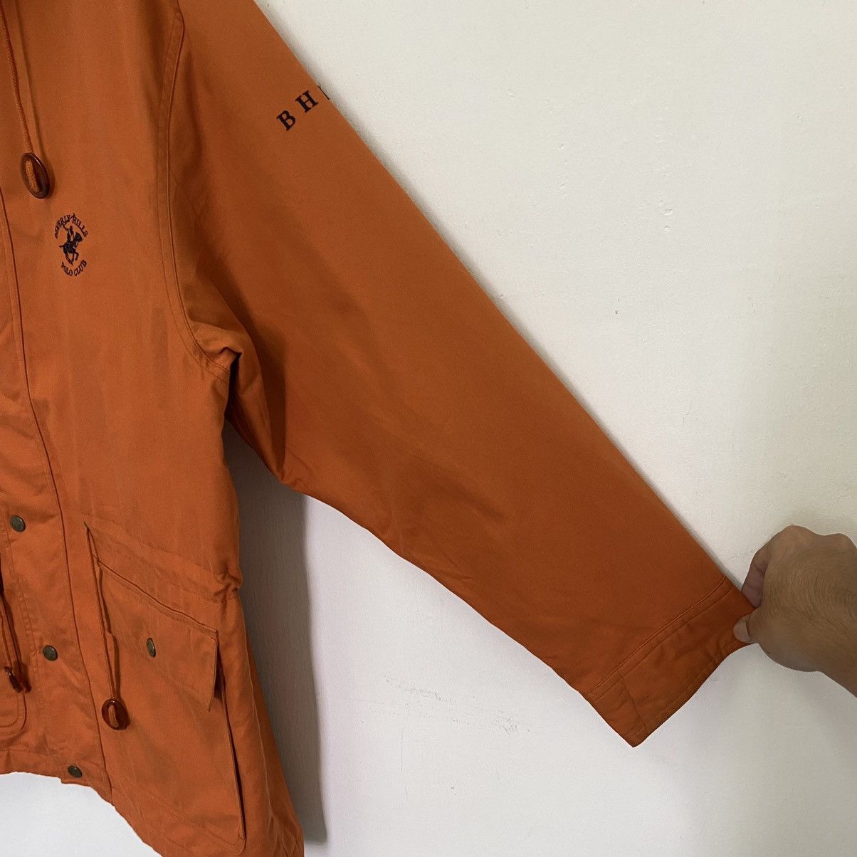 Beverly Hills Polo Club × Vintage Gcw23🔥Vintage BHPC Field Jacket Hoodies Orange Colour Size US L / EU 52-54 / 3 - 4 Thumbnail