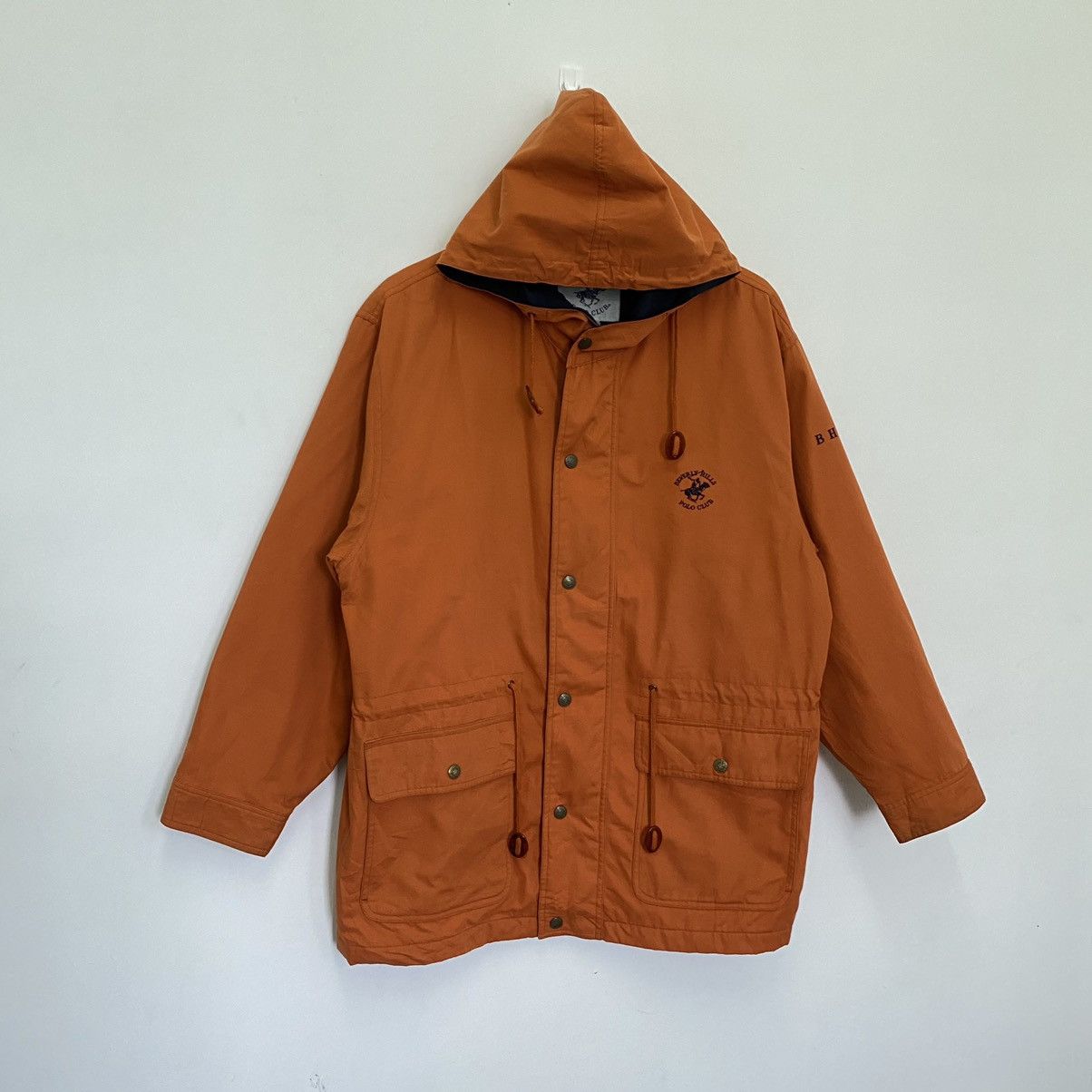 Beverly Hills Polo Club × Vintage Gcw23🔥Vintage BHPC Field Jacket Hoodies Orange Colour Size US L / EU 52-54 / 3 - 1 Thumbnail