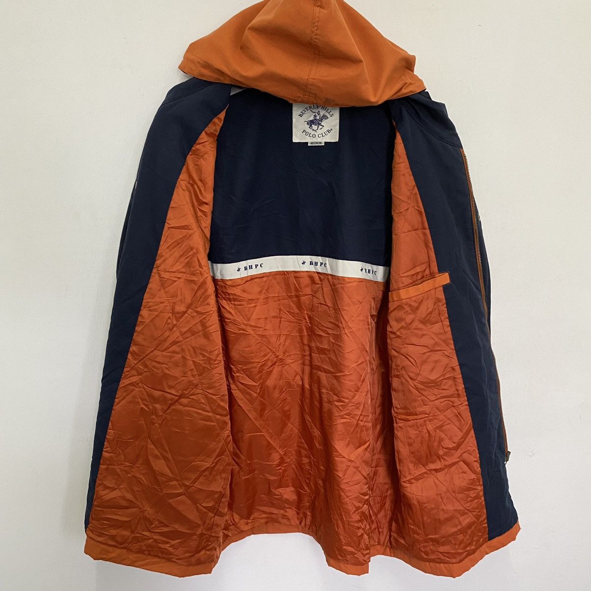 Beverly Hills Polo Club × Vintage Gcw23🔥Vintage BHPC Field Jacket Hoodies Orange Colour Size US L / EU 52-54 / 3 - 8 Thumbnail