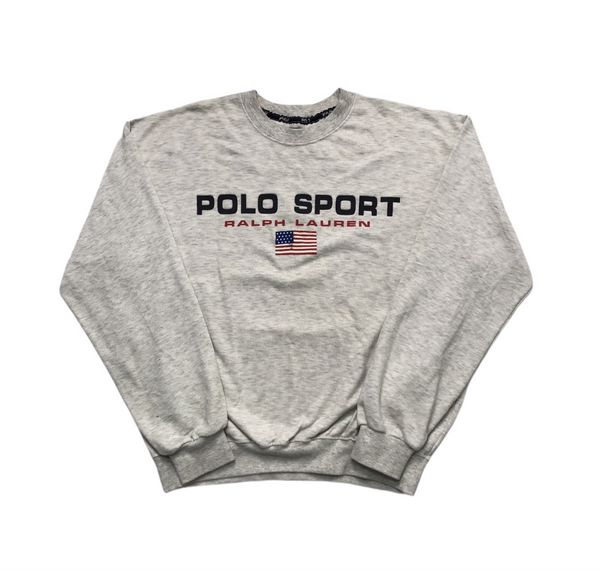 Vtg Polo Sport Sportsman Ralph Lauren Quarter Zip Pullover Sweatshirt XL outlets Patch