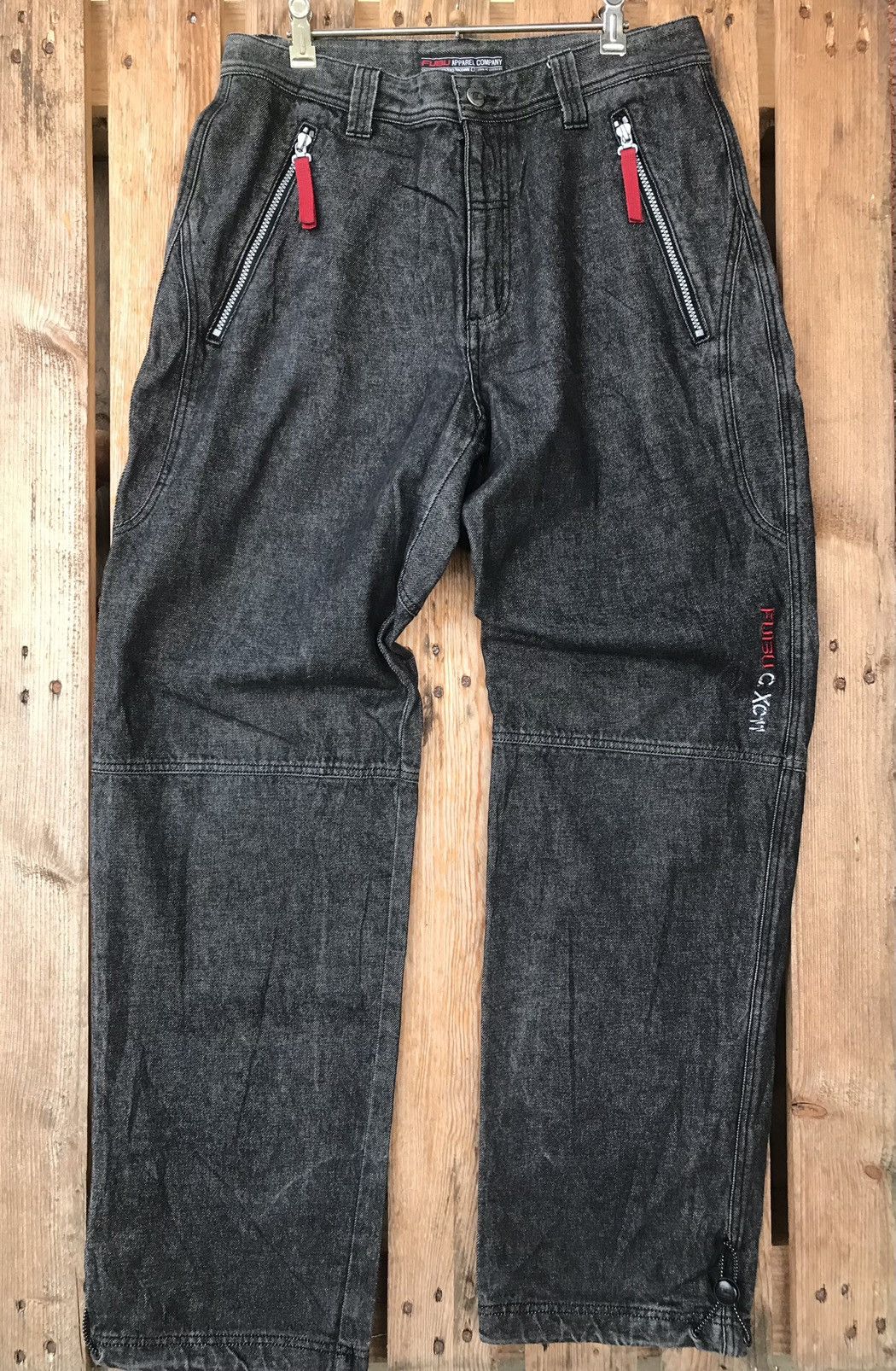 Fubu 90s Vintage FUBU Collection Pocket Hip Hop Baggy Denim Size US 34 / EU 50 - 4 Thumbnail