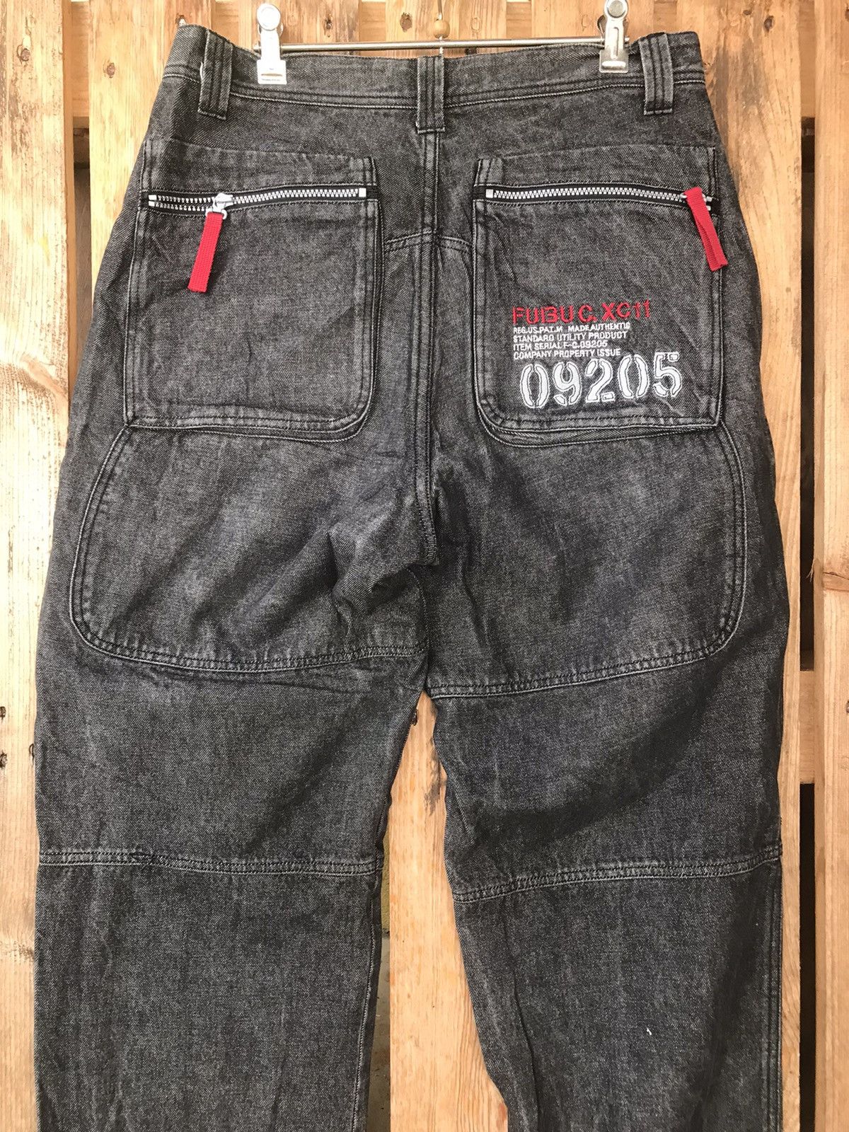 Fubu 90s Vintage FUBU Collection Pocket Hip Hop Baggy Denim Size US 34 / EU 50 - 3 Thumbnail