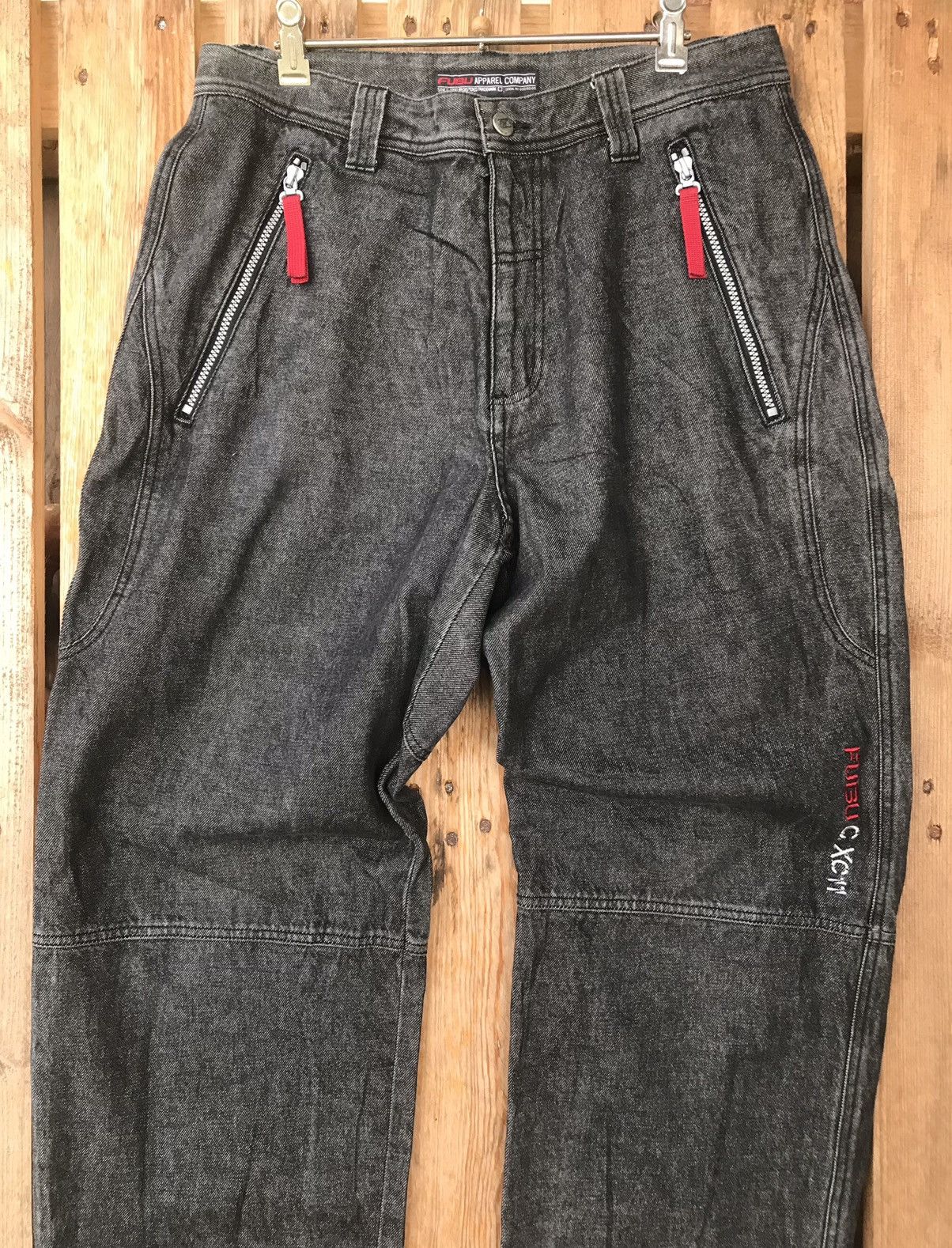 Fubu 90s Vintage FUBU Collection Pocket Hip Hop Baggy Denim Size US 34 / EU 50 - 5 Thumbnail
