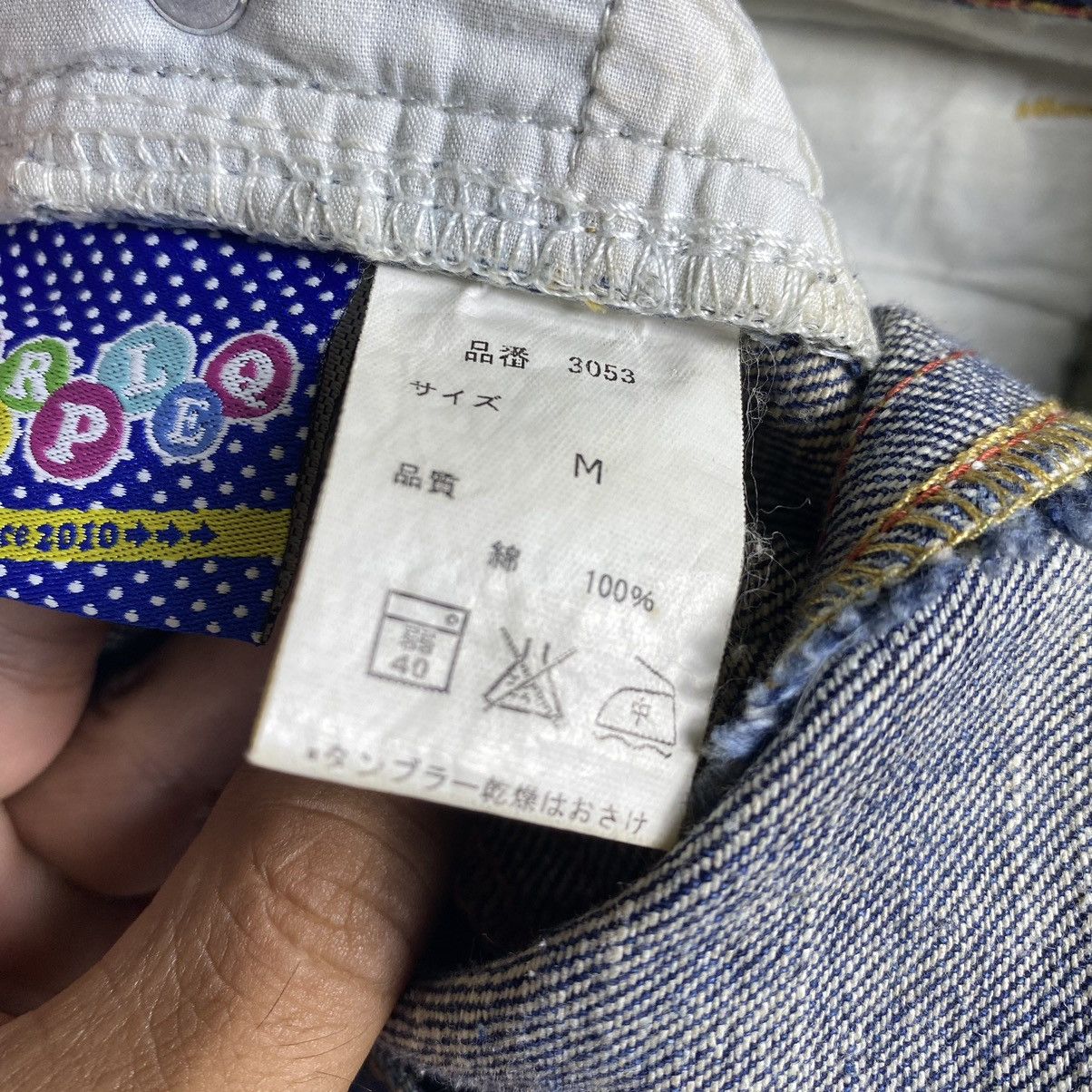 Japanese Brand × Jean × Vintage Steals🔥Vintage Japanese Marpleq Splatter SpellOut Denim Jean Size US 31 - 10 Thumbnail