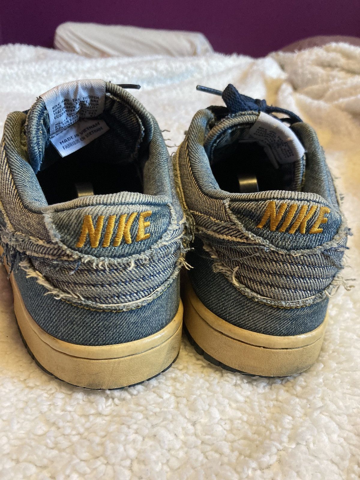 Nike Dunk Low Cl Denim distressed denim dunks Size US 9 / EU 42 - 8 Thumbnail