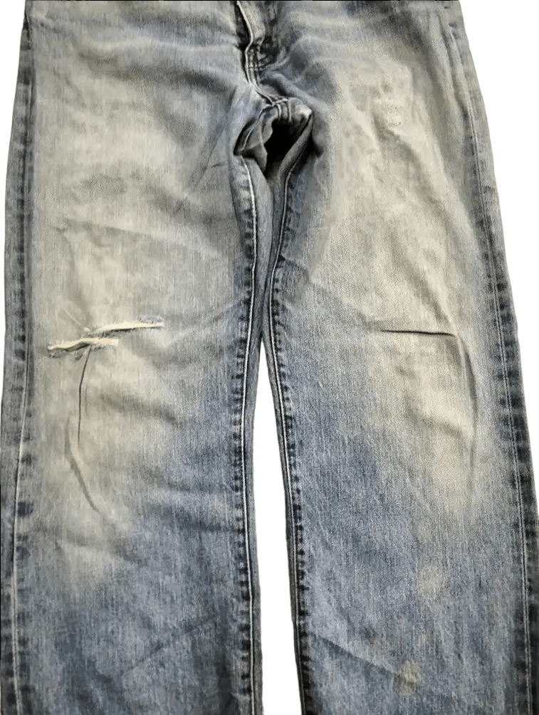 Vintage 90s Levi's 502xx Selvedge Distressed Faded Denim