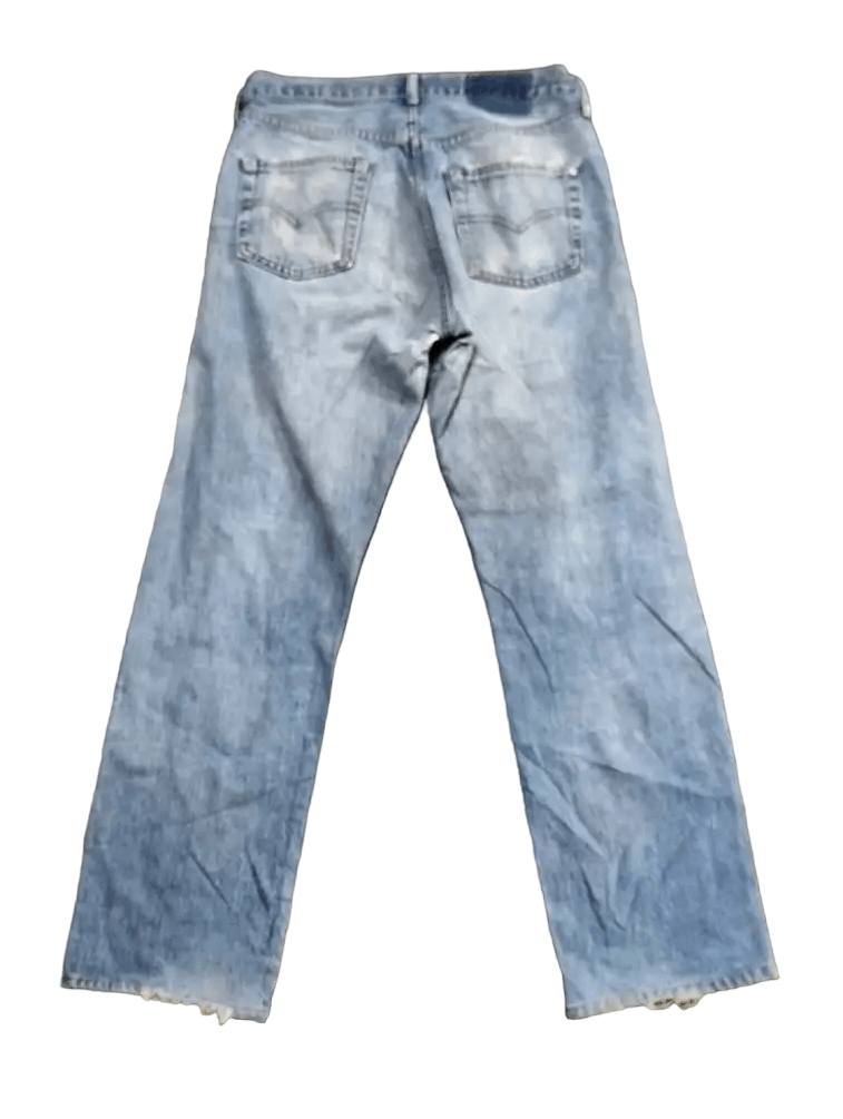 Vintage 90s Levi's 502xx Selvedge Distressed Faded Denim