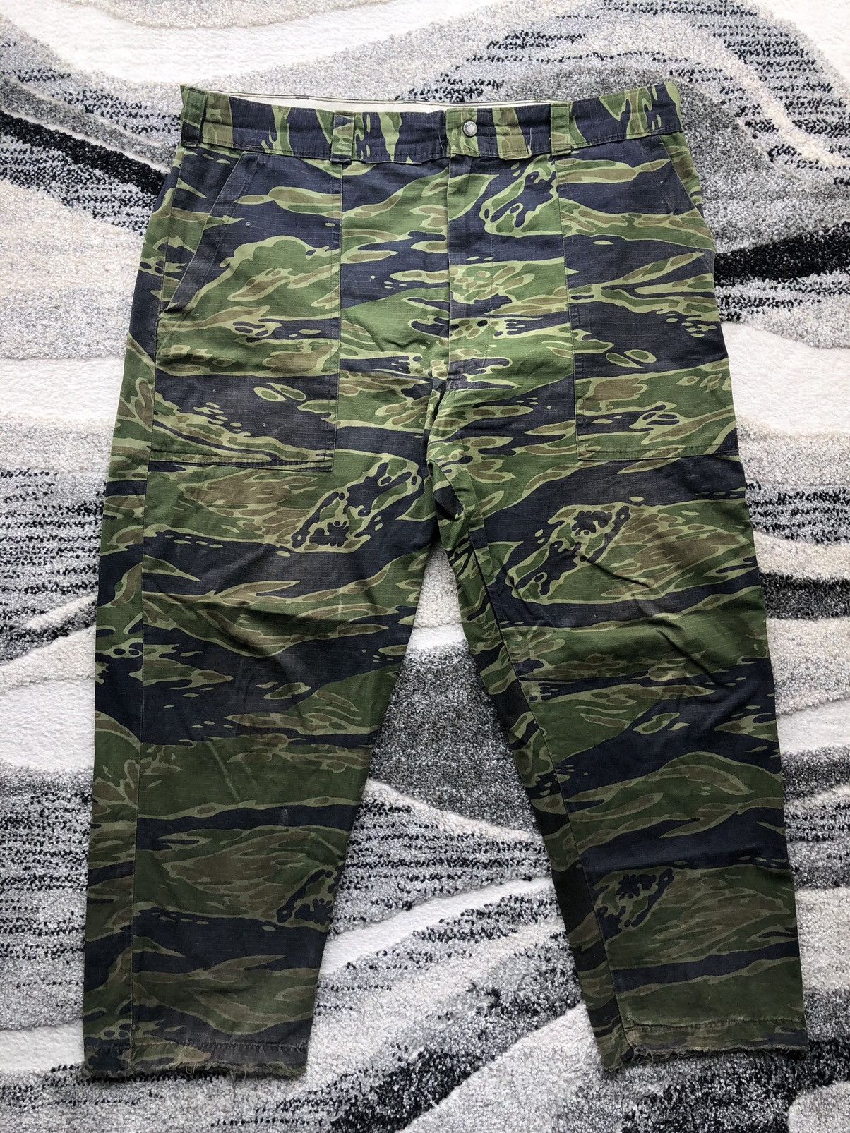 Camo Military Vintage Vintage Chief Tiger Camo Pants Trousers Vietnam Talon 42 Grailed