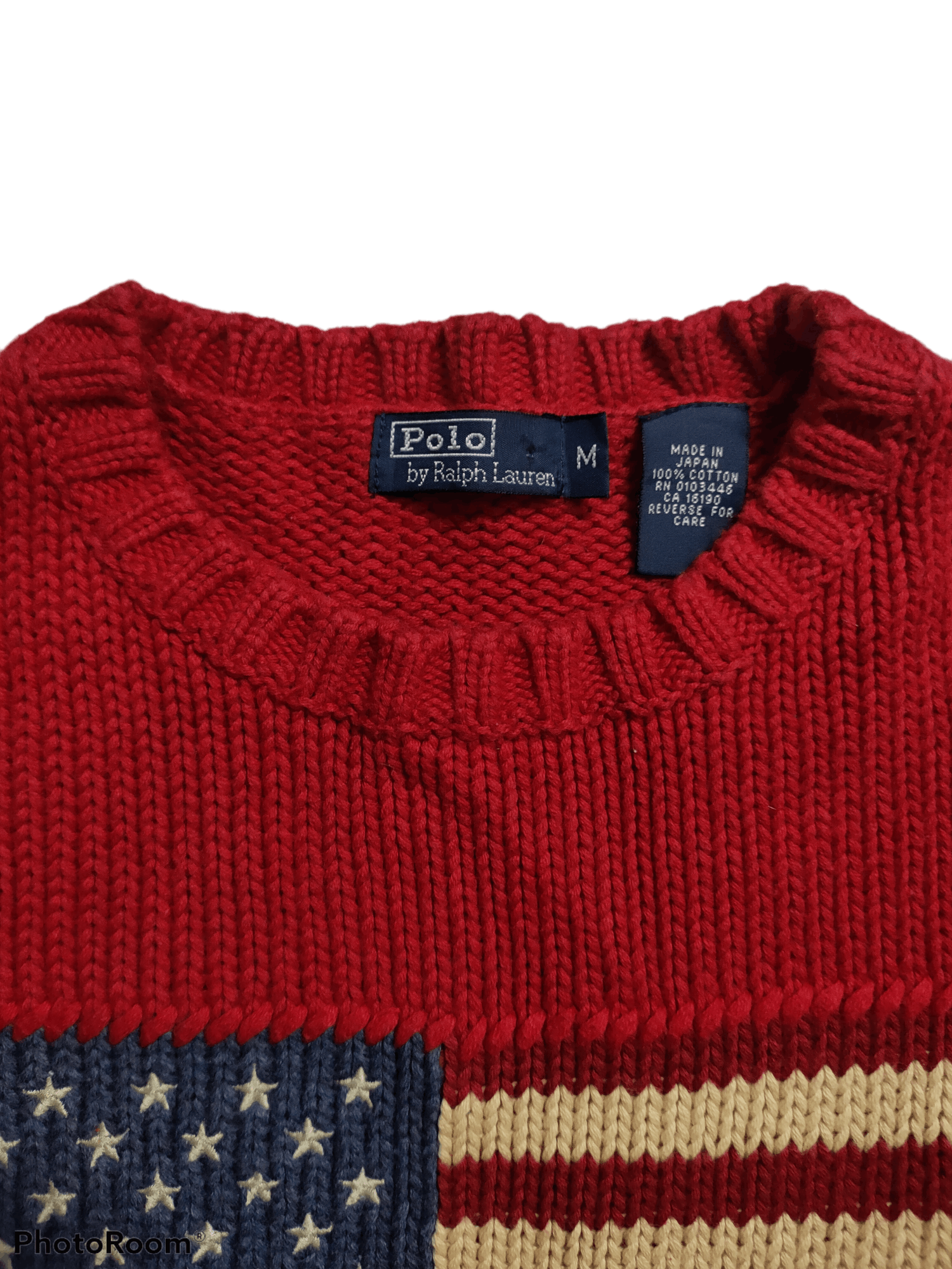 Polo Ralph Lauren POLO RALPH LAUREN KNITWEAR AMERICAN FLAG RL 90s Size US M / EU 48-50 / 2 - 5 Thumbnail