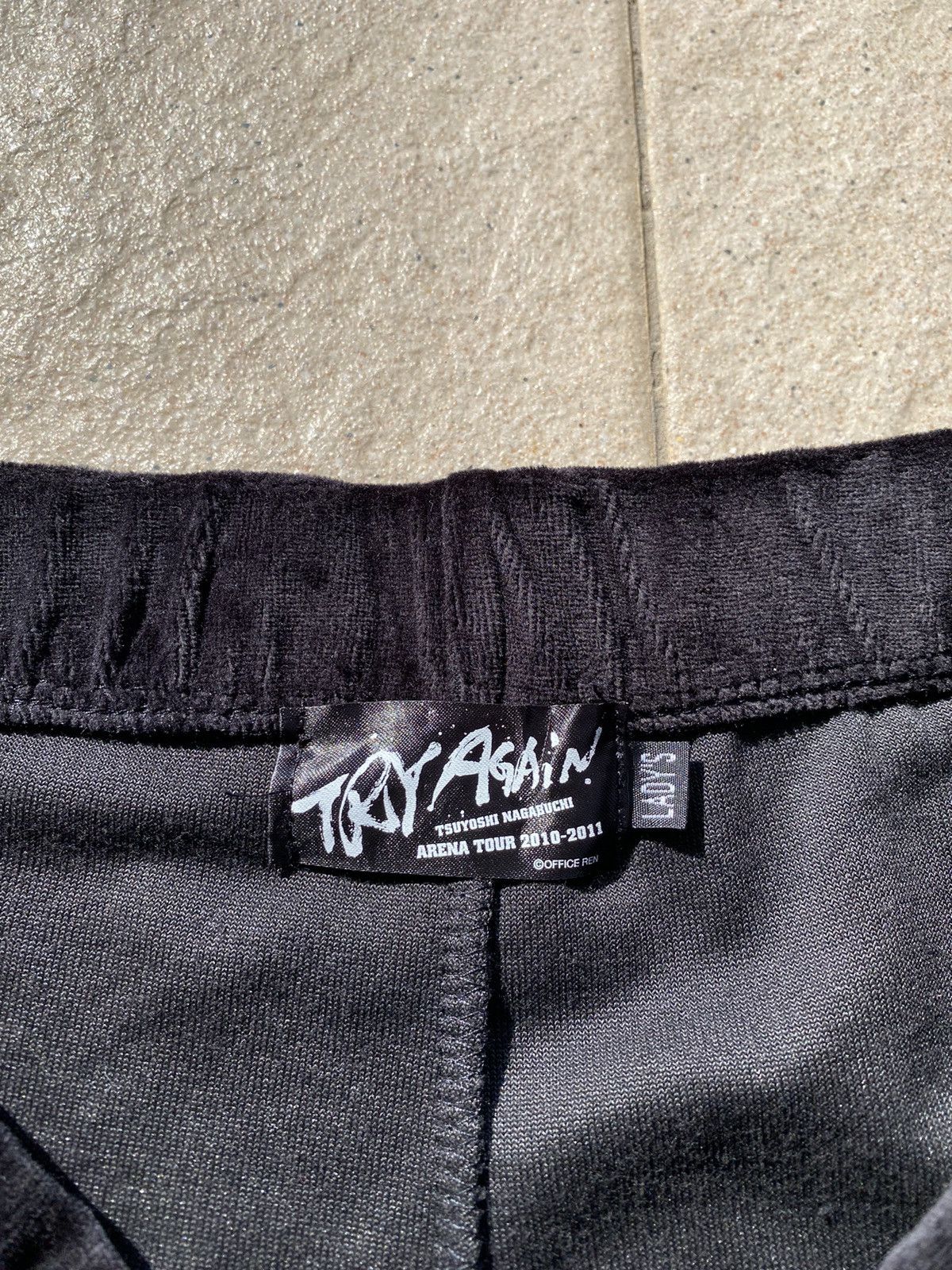 Designer × Japanese Brand Japanese Tsuyoshi Nagabuchi “Try Again” Velvet Black Pant Size 29" - 5 Thumbnail