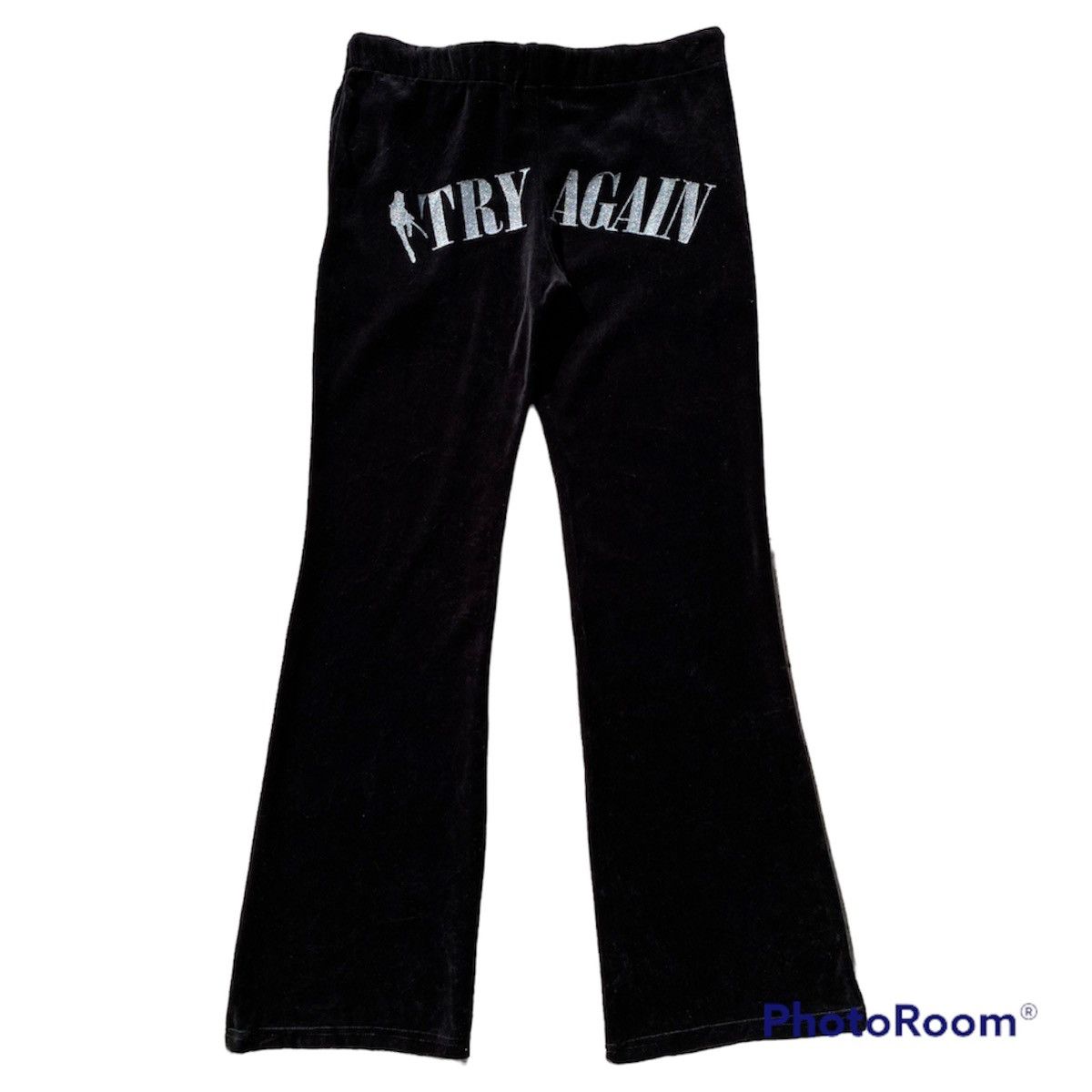 Designer × Japanese Brand Japanese Tsuyoshi Nagabuchi “Try Again” Velvet Black Pant Size 29" - 1 Thumbnail