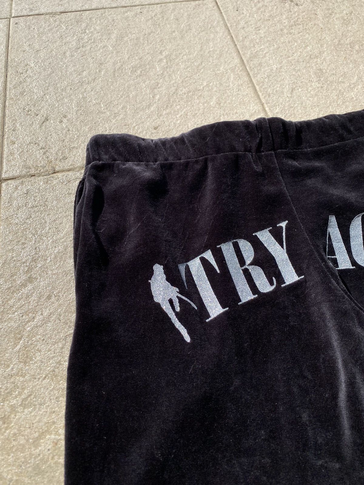 Designer × Japanese Brand Japanese Tsuyoshi Nagabuchi “Try Again” Velvet Black Pant Size 29" - 9 Thumbnail