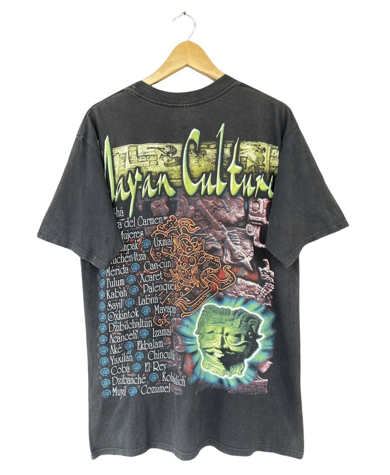 Vintage Rare Vintage mayan Culture History T-shirt Size US L / EU 52-54 / 3 - 5 Thumbnail