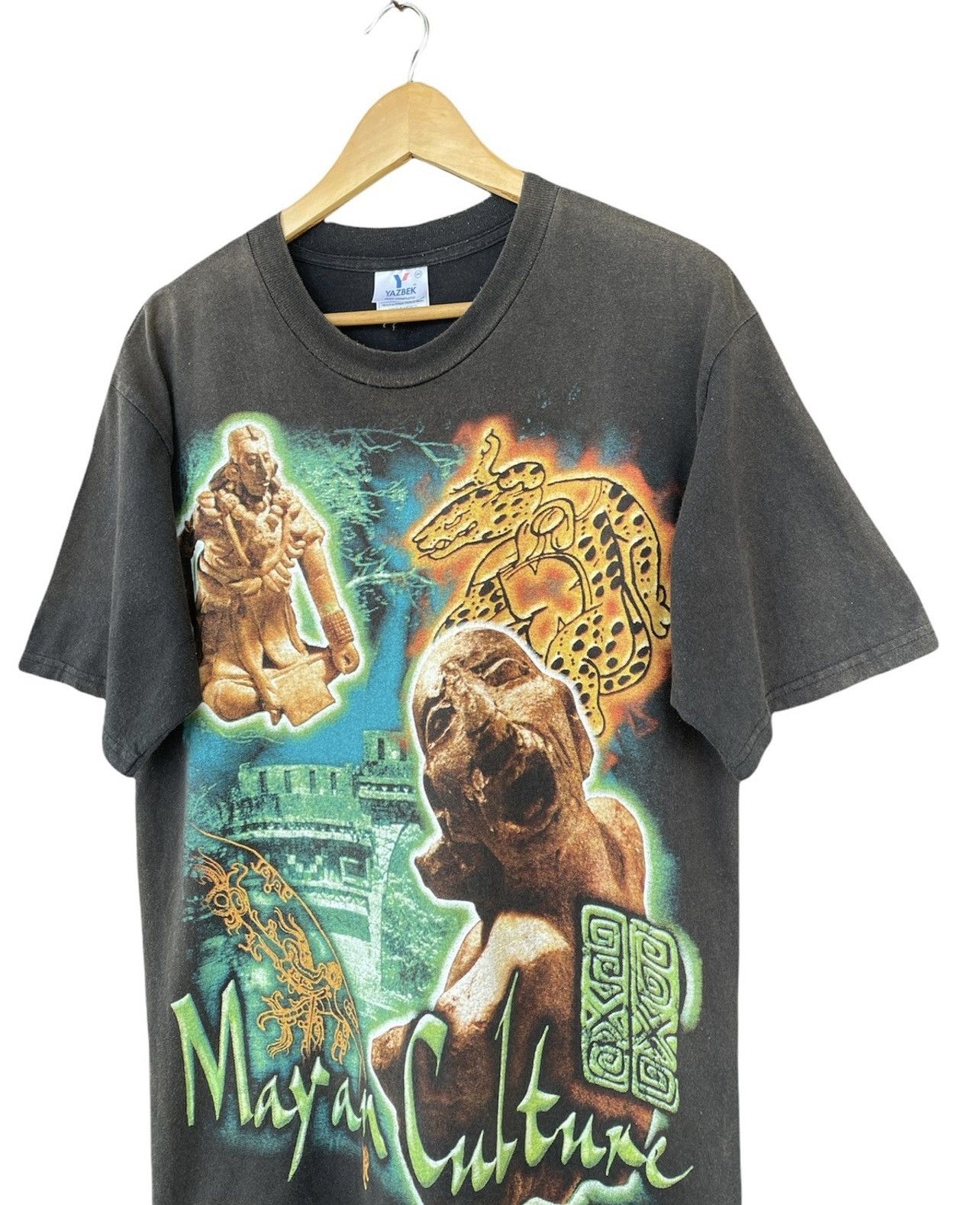 Vintage Rare Vintage mayan Culture History T-shirt Size US L / EU 52-54 / 3 - 2 Thumbnail