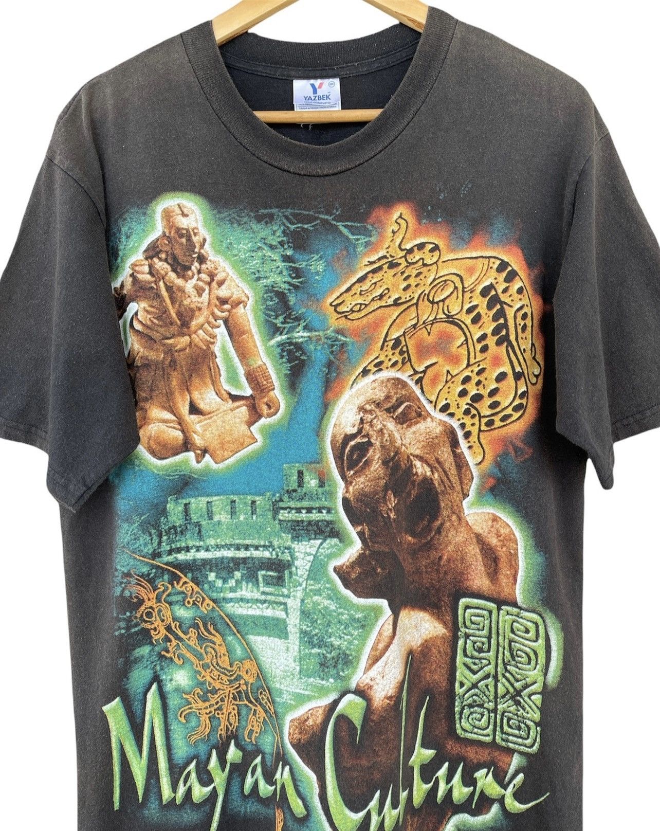 Vintage Rare Vintage mayan Culture History T-shirt Size US L / EU 52-54 / 3 - 3 Thumbnail